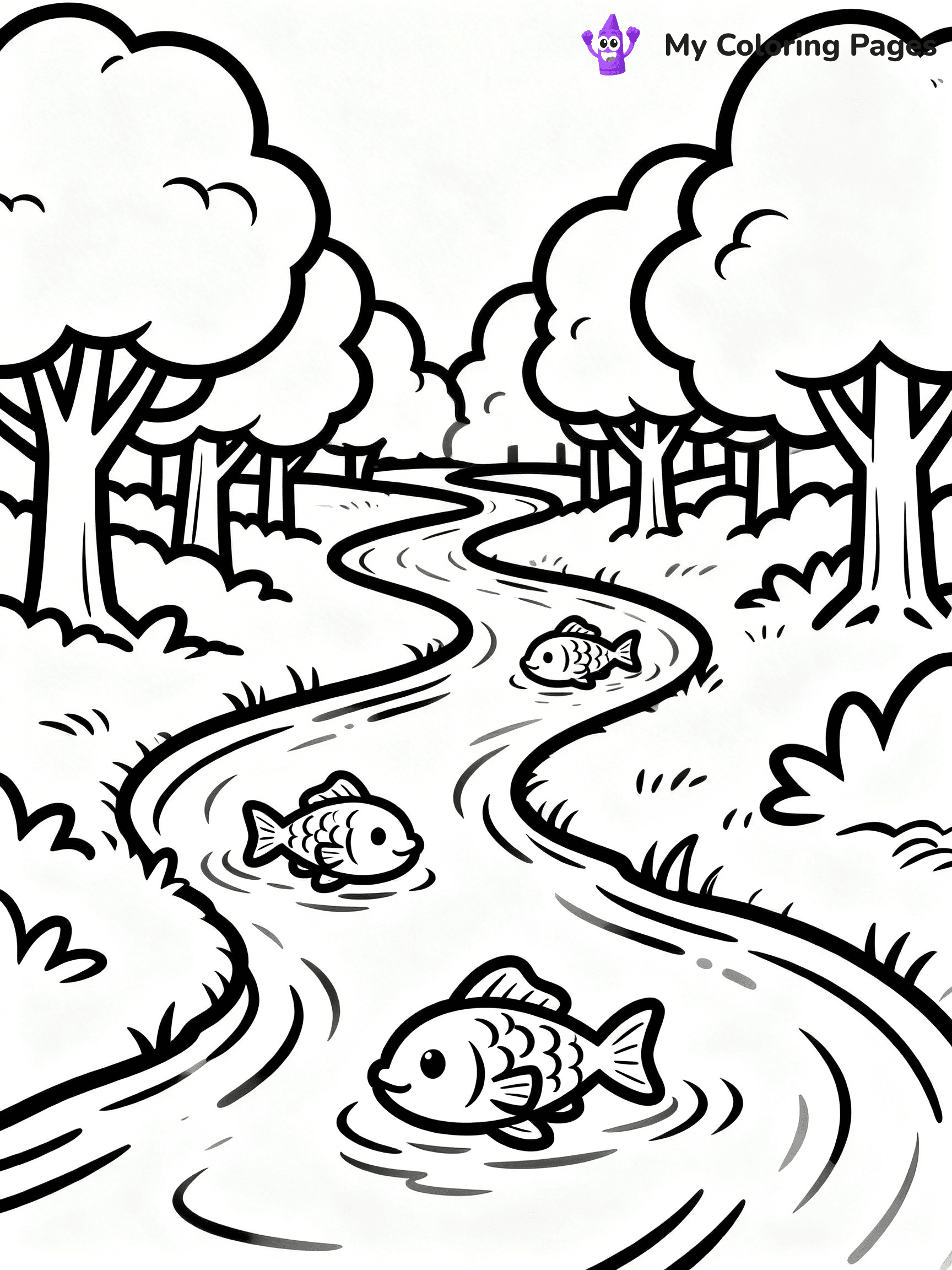 Nature Coloring Pages for Kids - 77