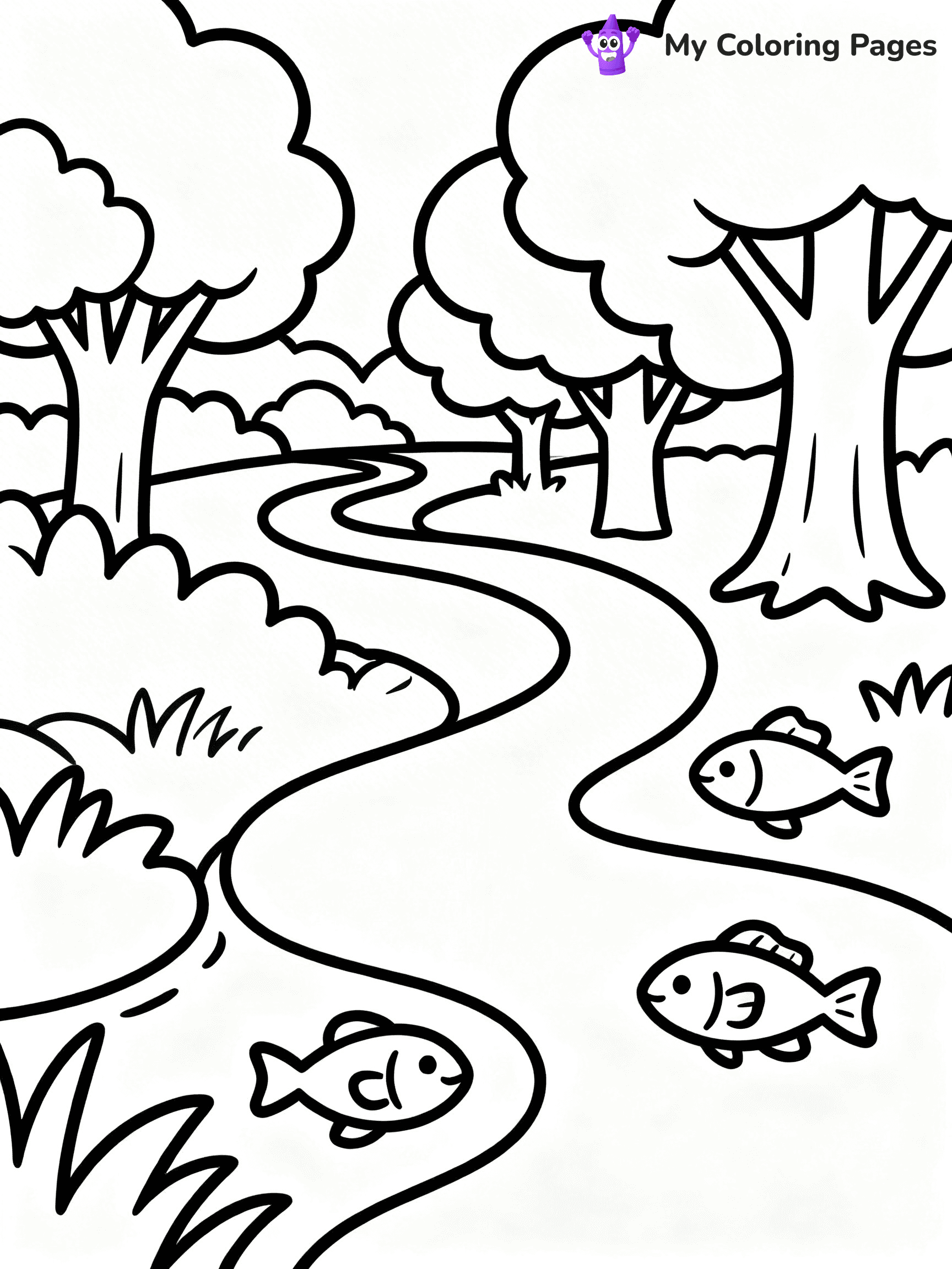 Nature Coloring Pages for Kids - 73