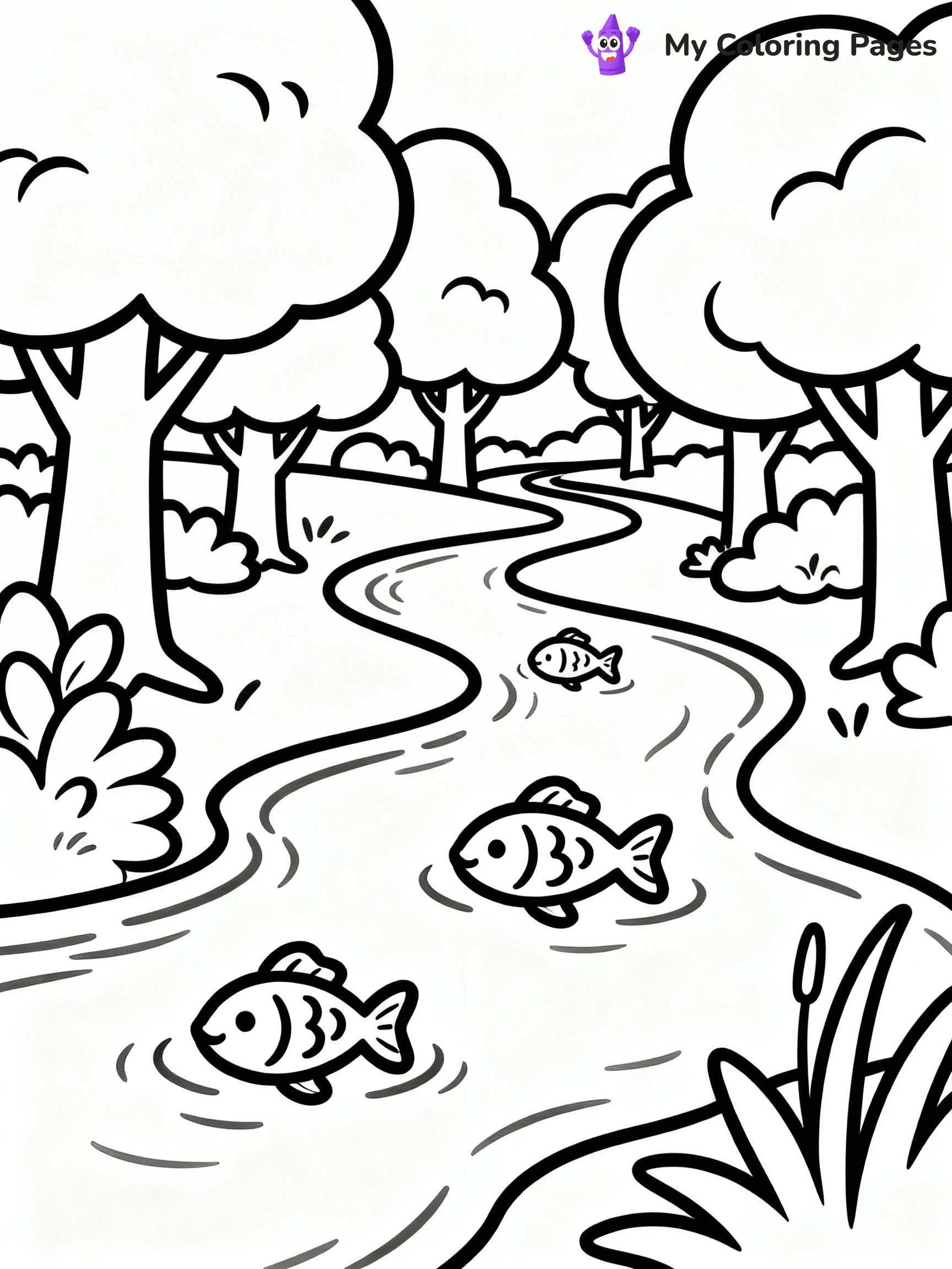Nature Coloring Pages for Kids - 72