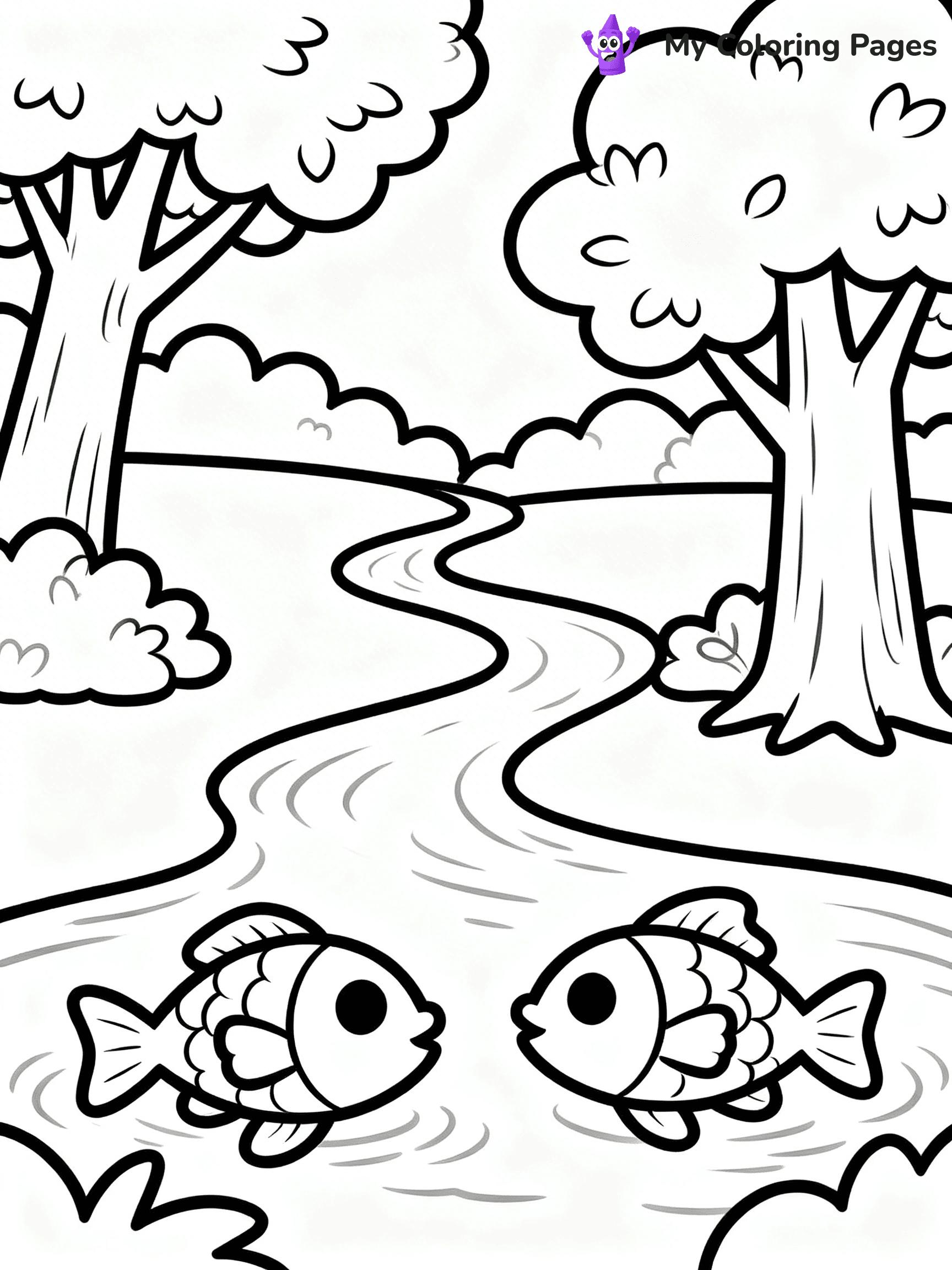 Nature Coloring Pages for Kids - 71