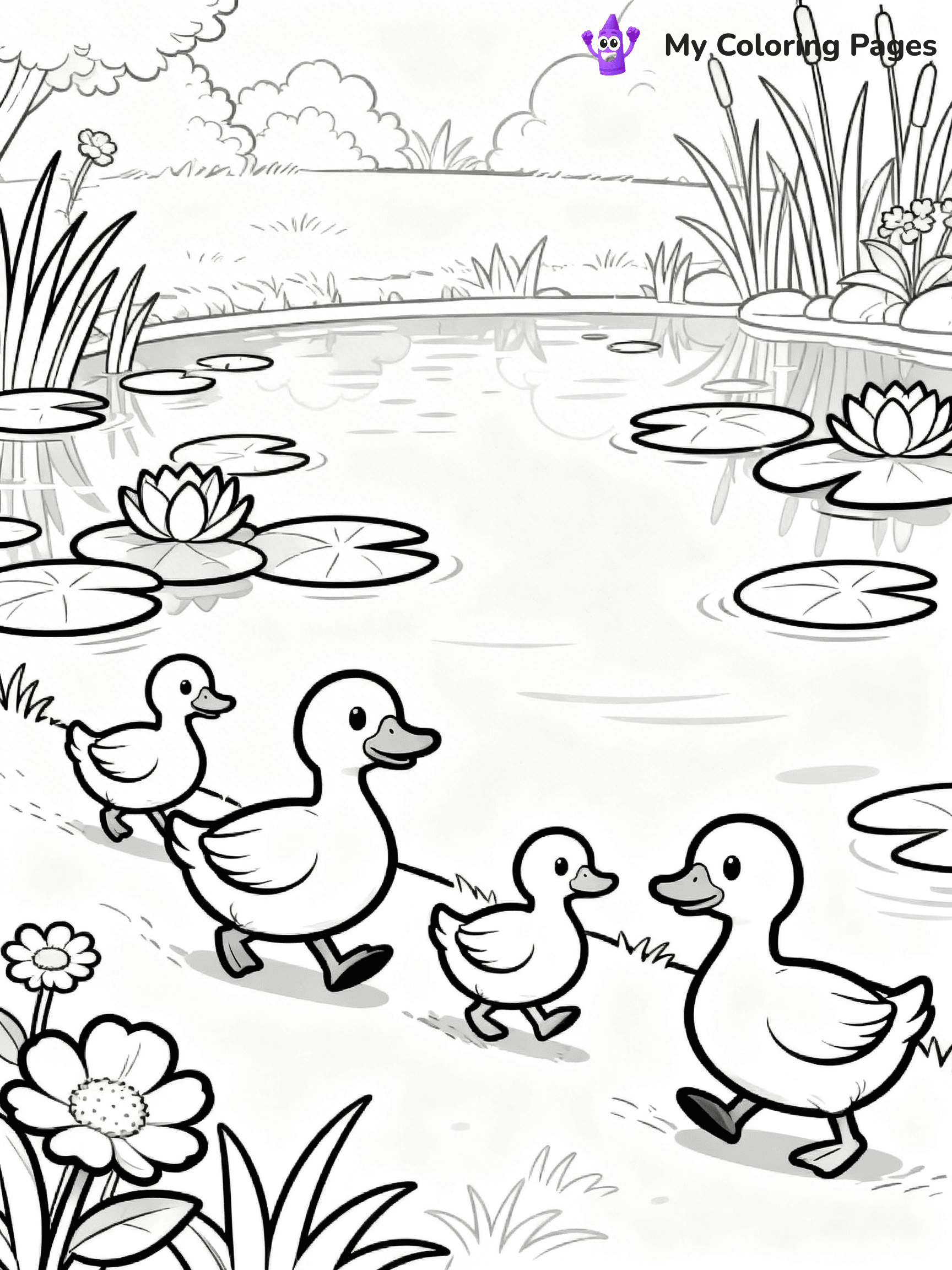 Nature Coloring Pages for Kids - 15