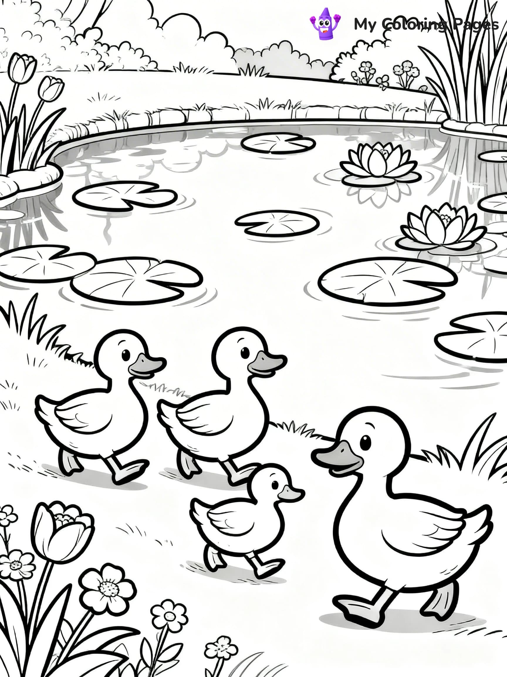 Nature Coloring Pages for Kids - 12