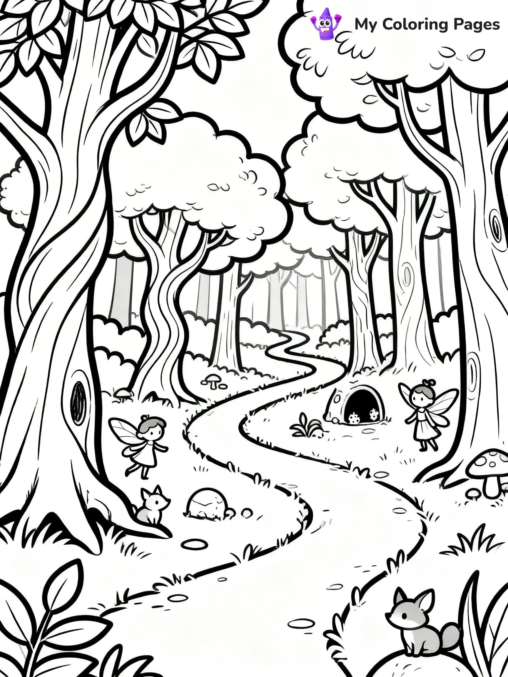 Nature Coloring Pages for Kids - 10