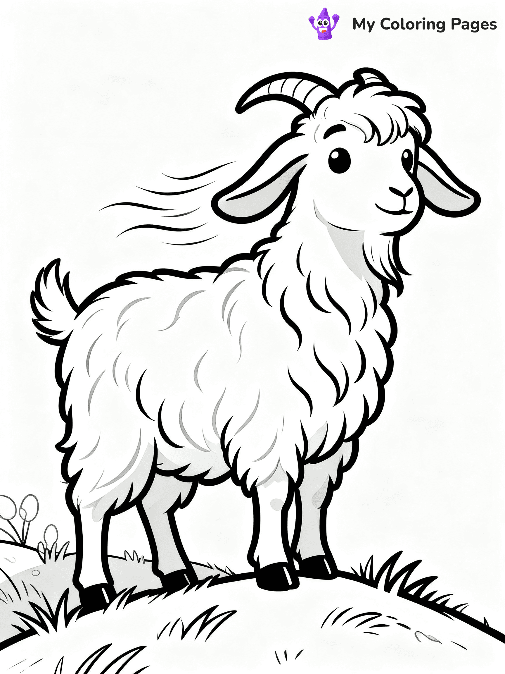 Goat Coloring Pages - 39