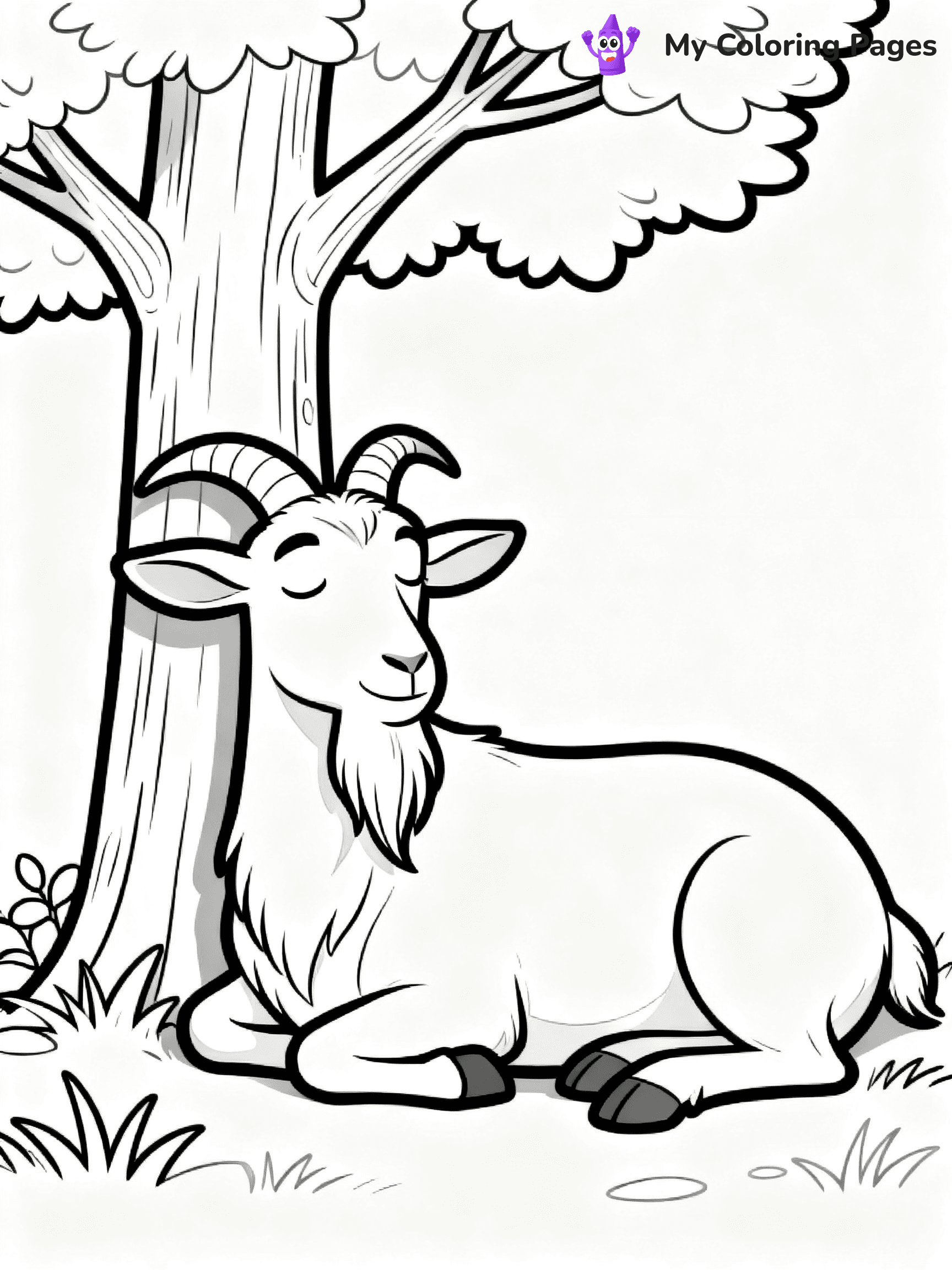 Goat Coloring Pages - 25