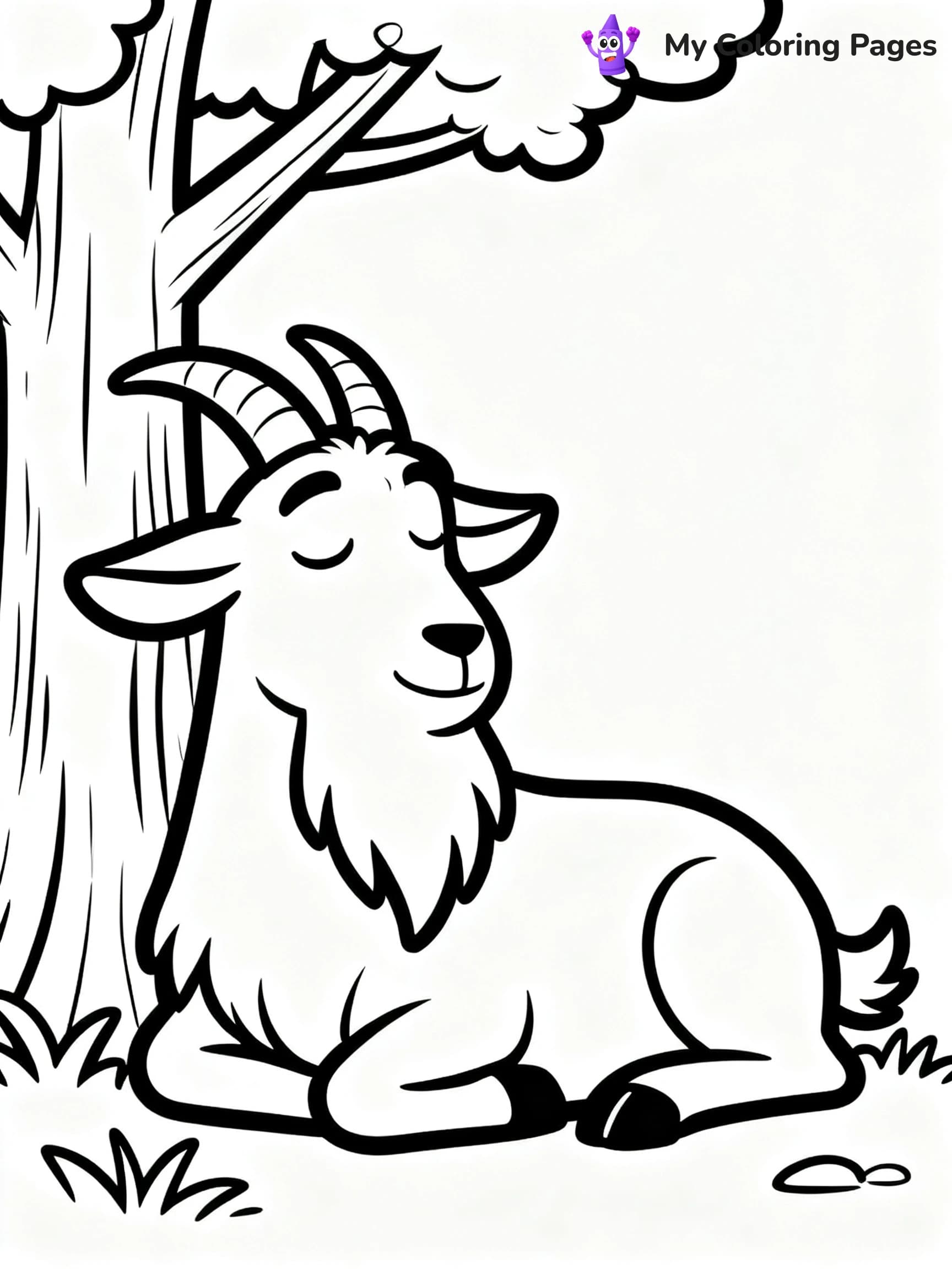 Goat Coloring Pages - 24