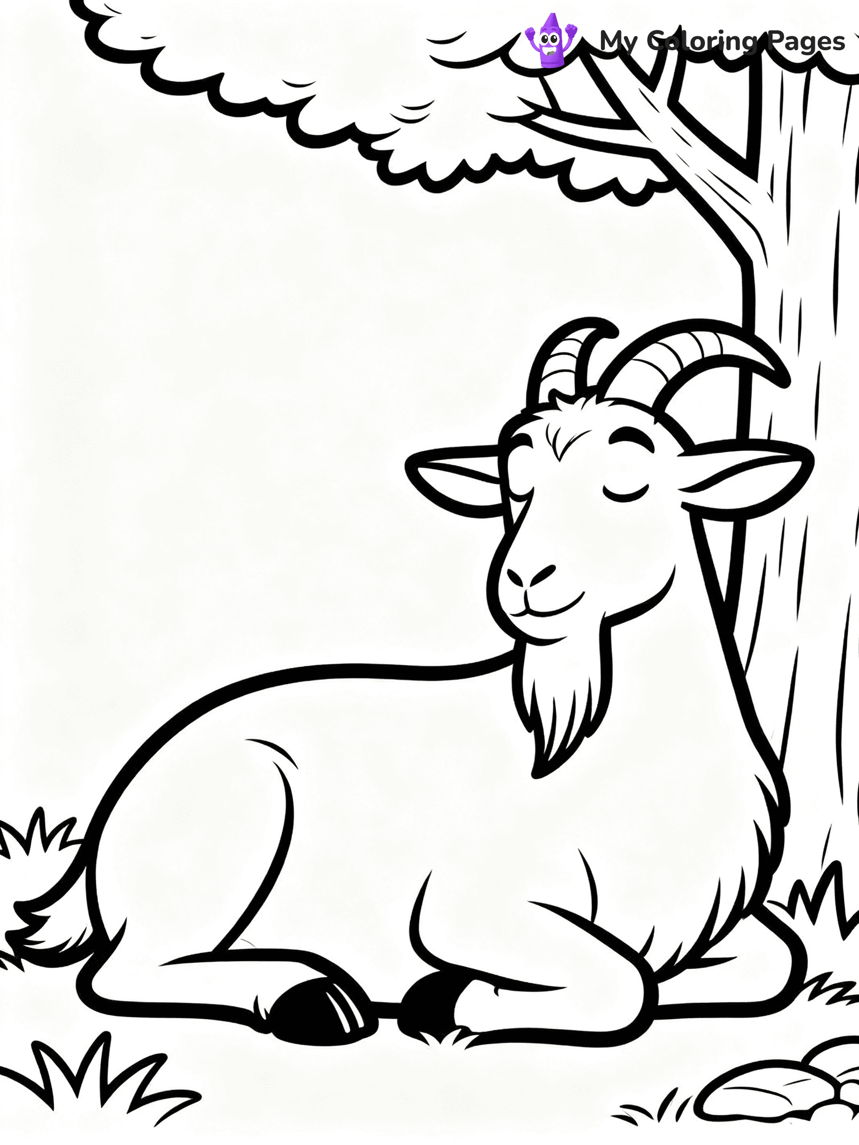 Goat Coloring Pages - 23