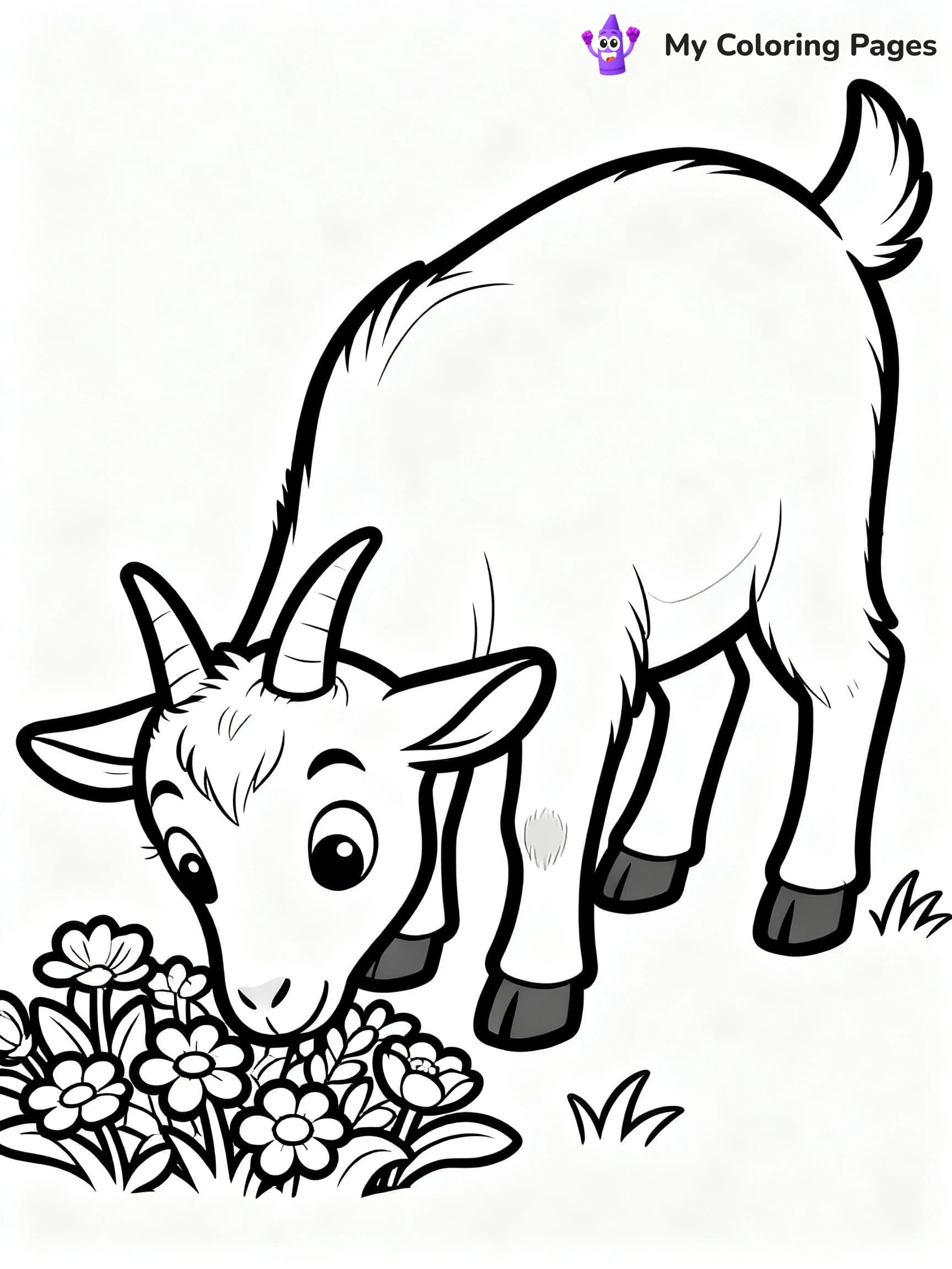 Goat Coloring Pages - 19