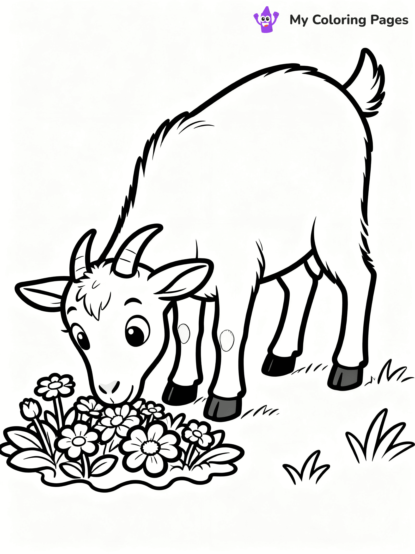 Goat Coloring Pages - 18