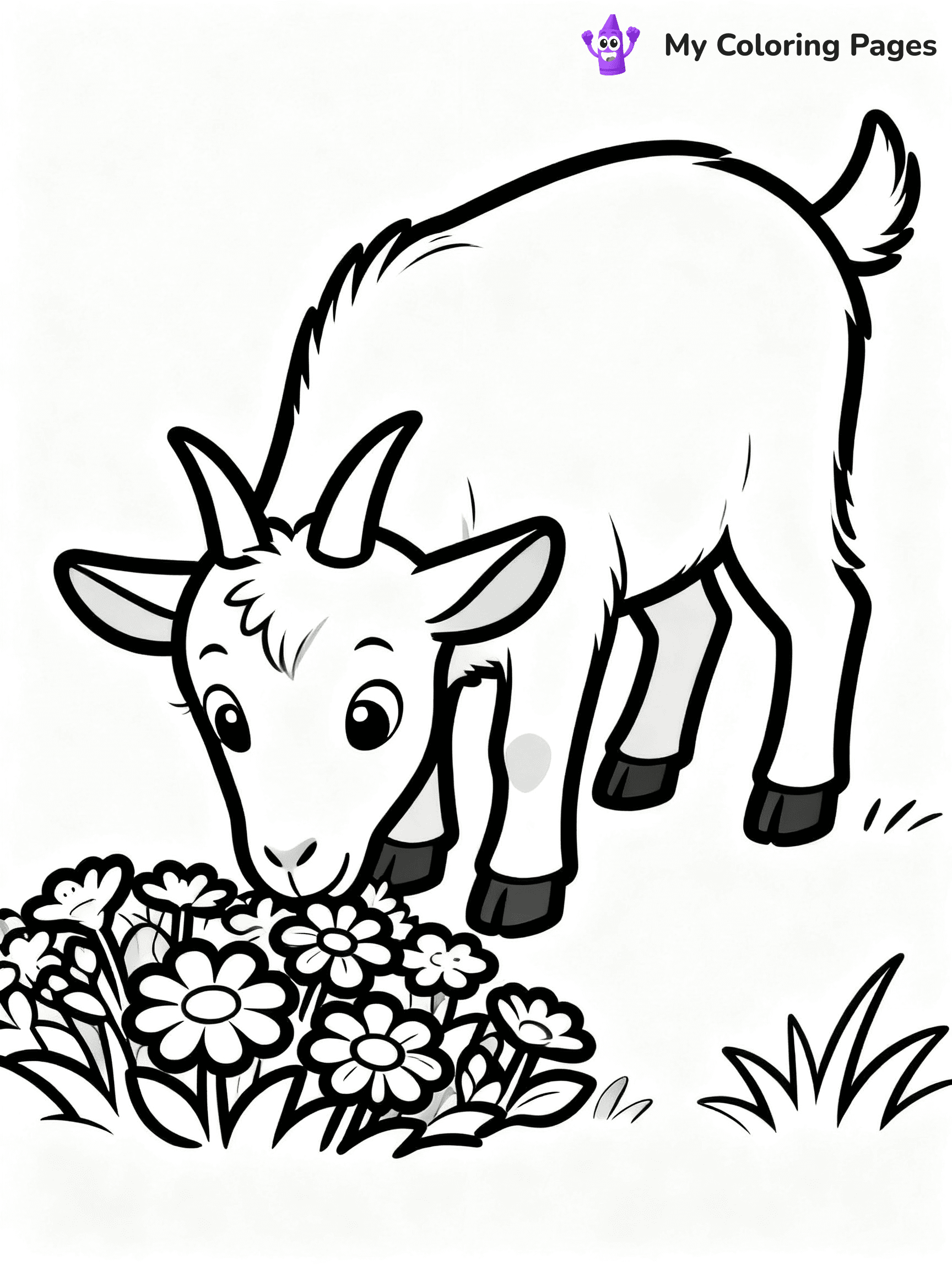 Goat Coloring Pages - 17