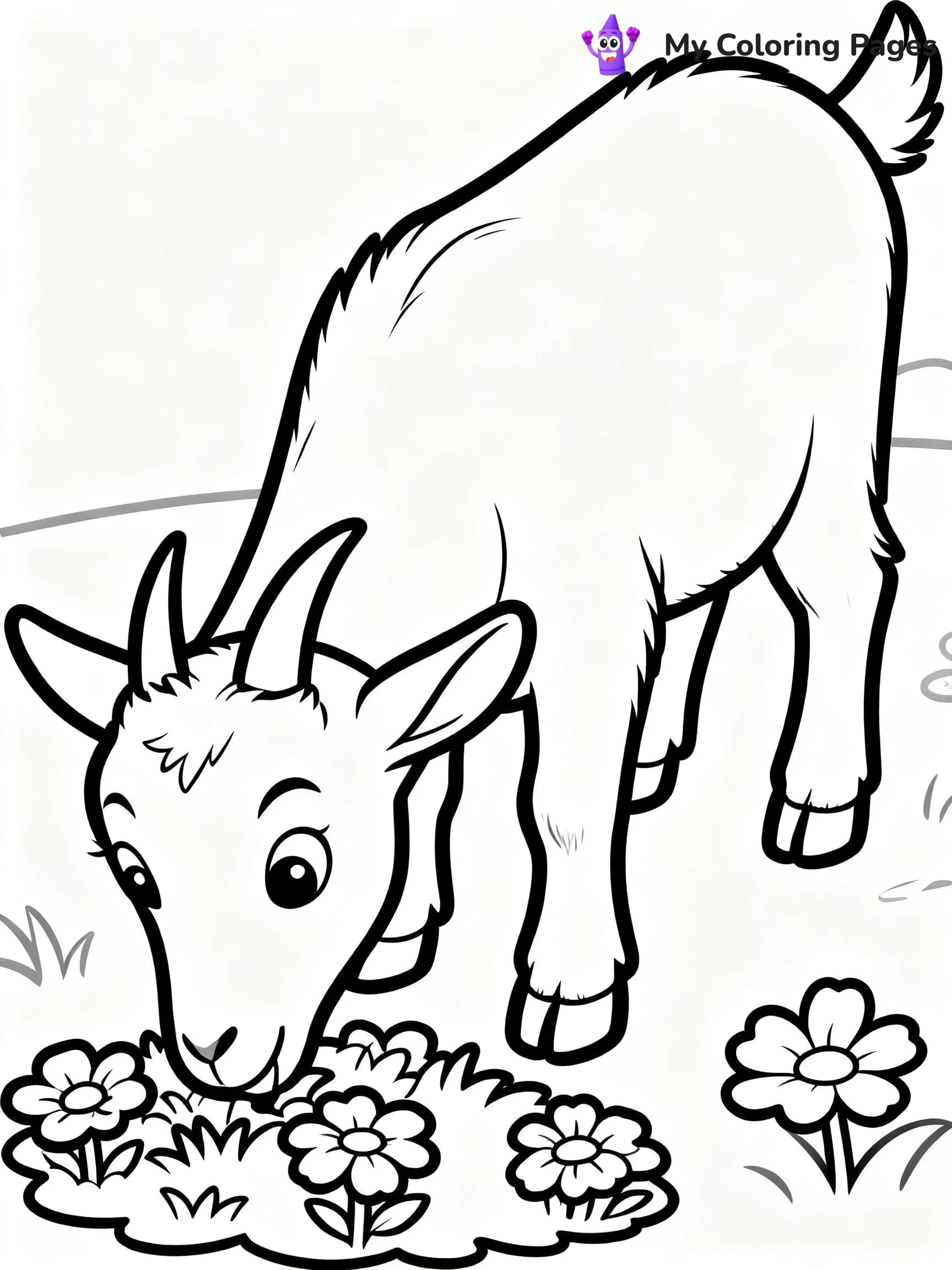 Goat Coloring Pages - 16