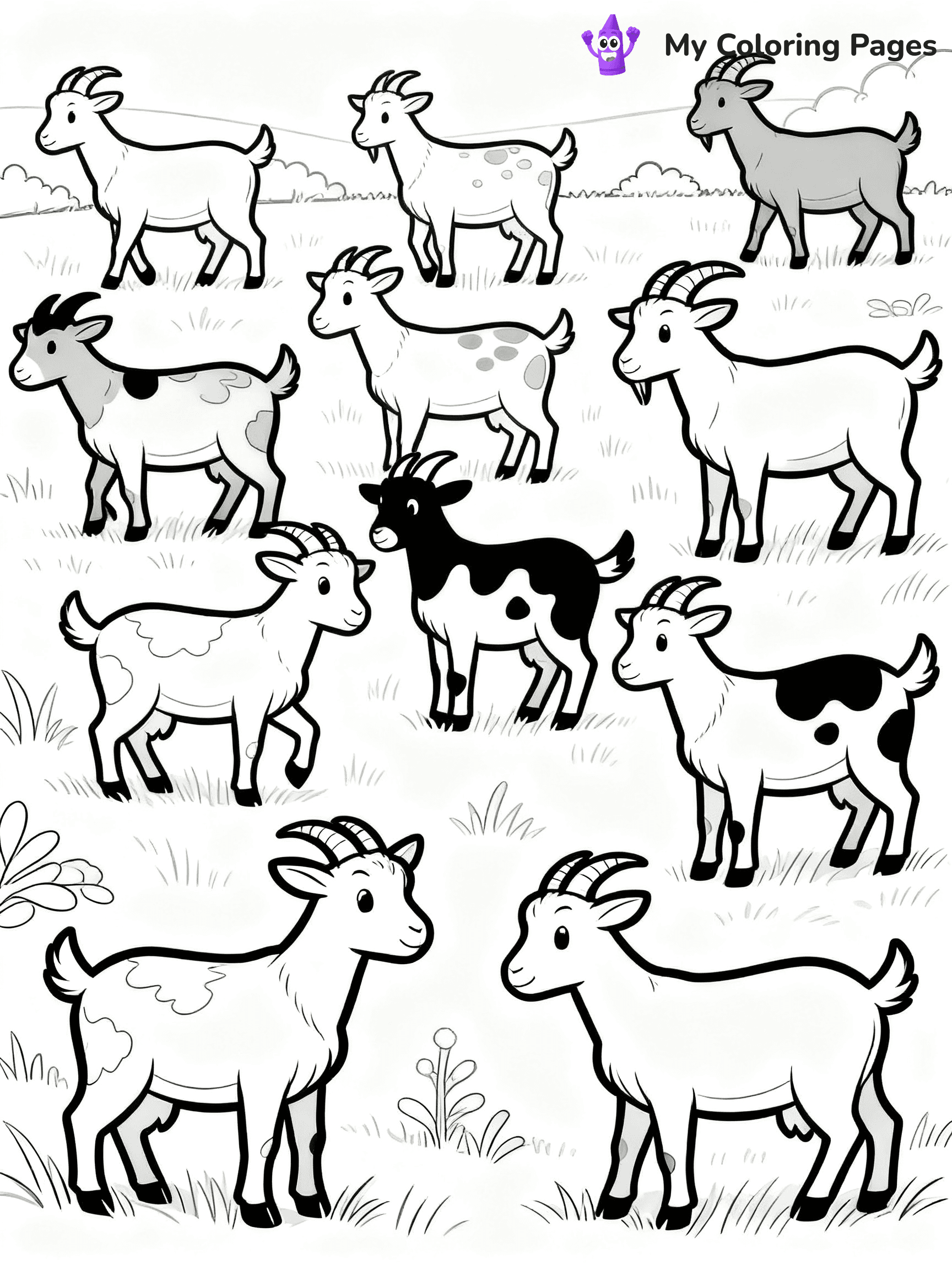 Goat Coloring Pages - 15