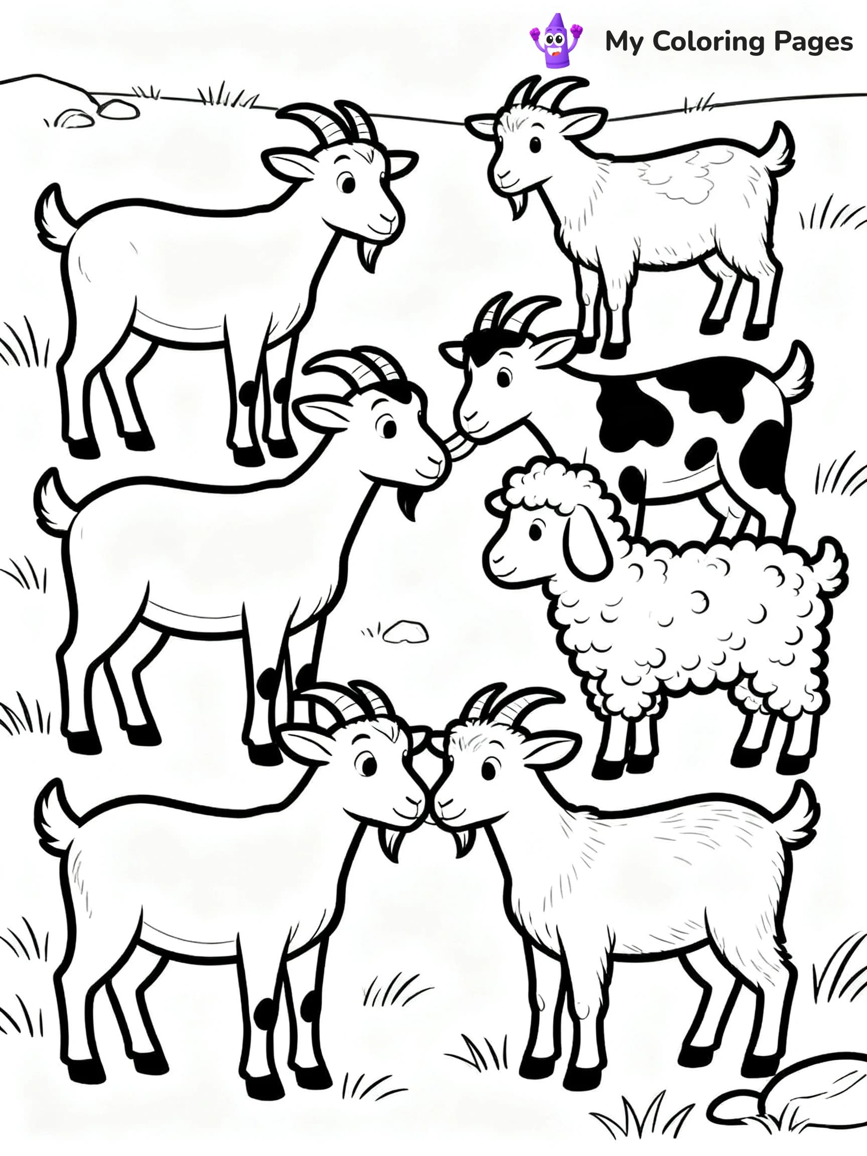 Goat Coloring Pages - 14