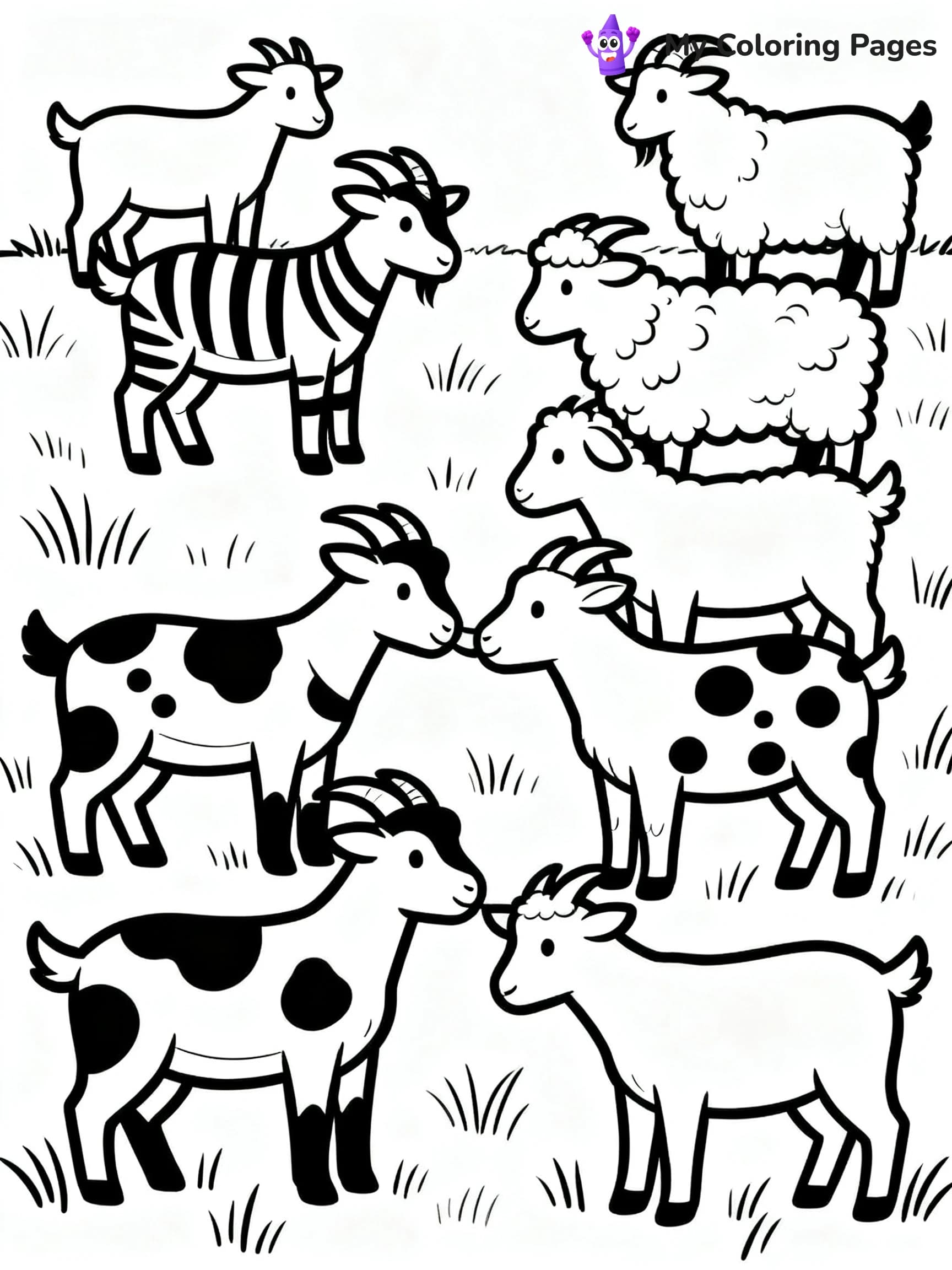 Goat Coloring Pages - 10