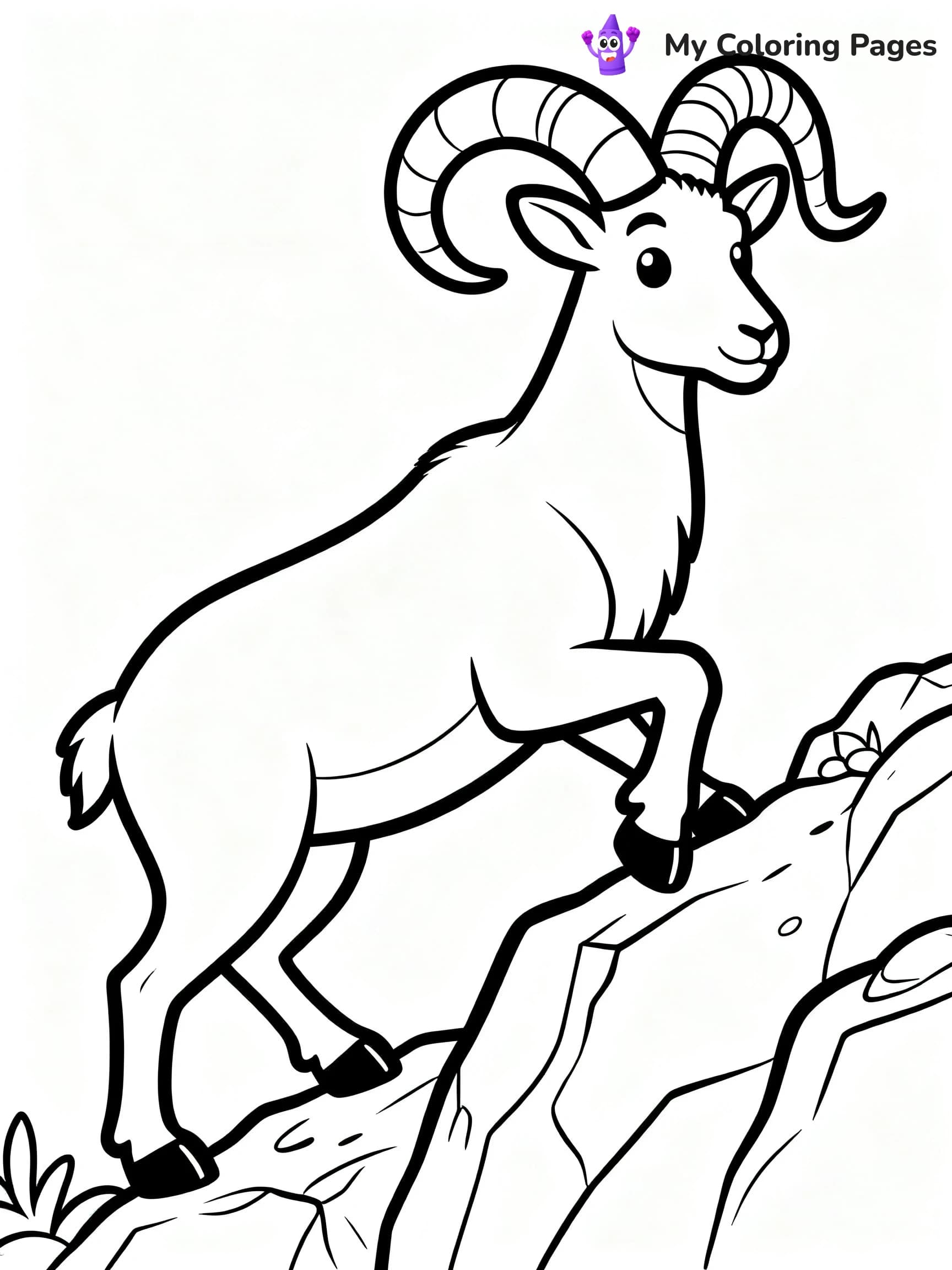 Goat Coloring Pages - 8