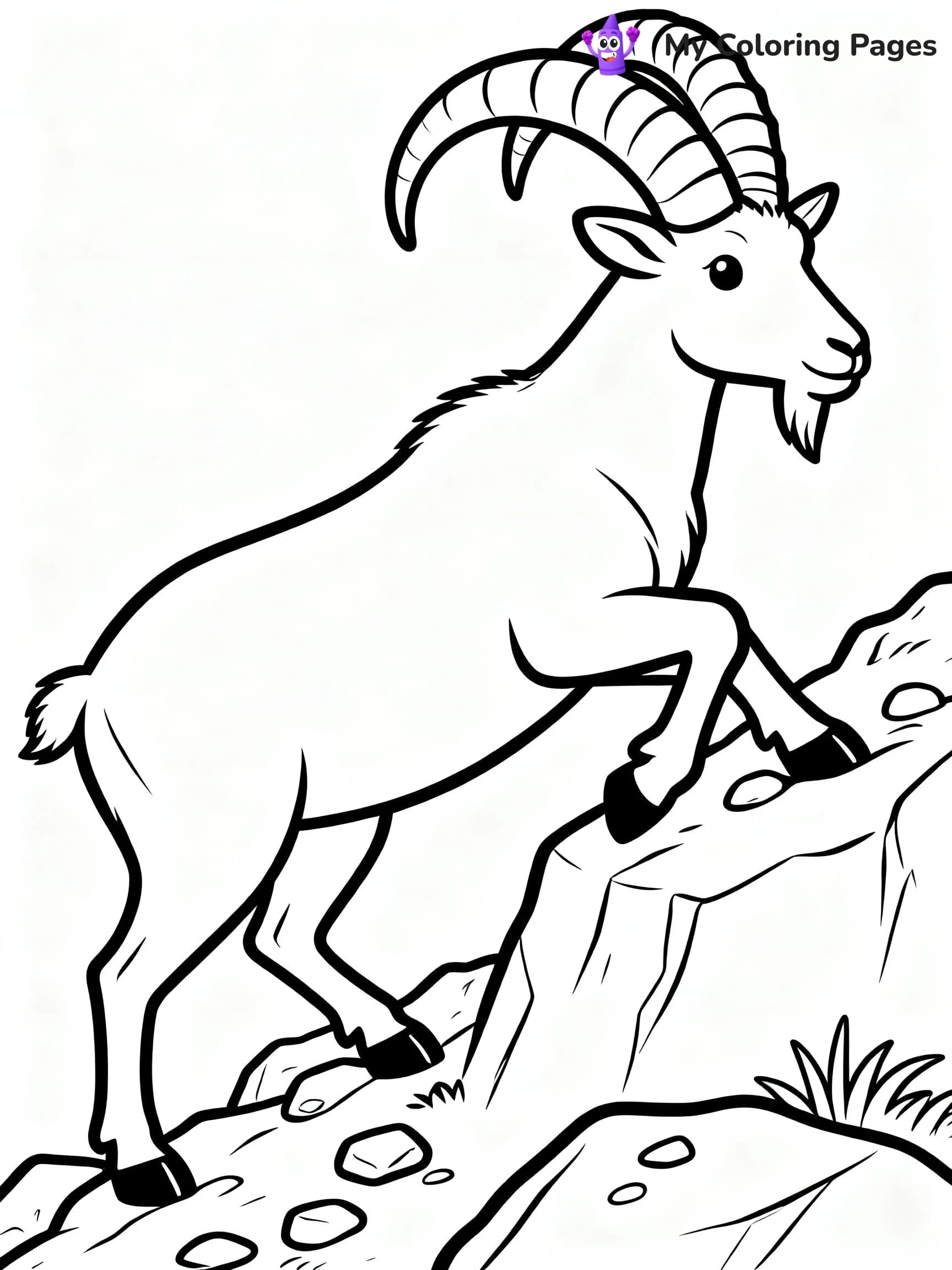 Goat Coloring Pages - 7