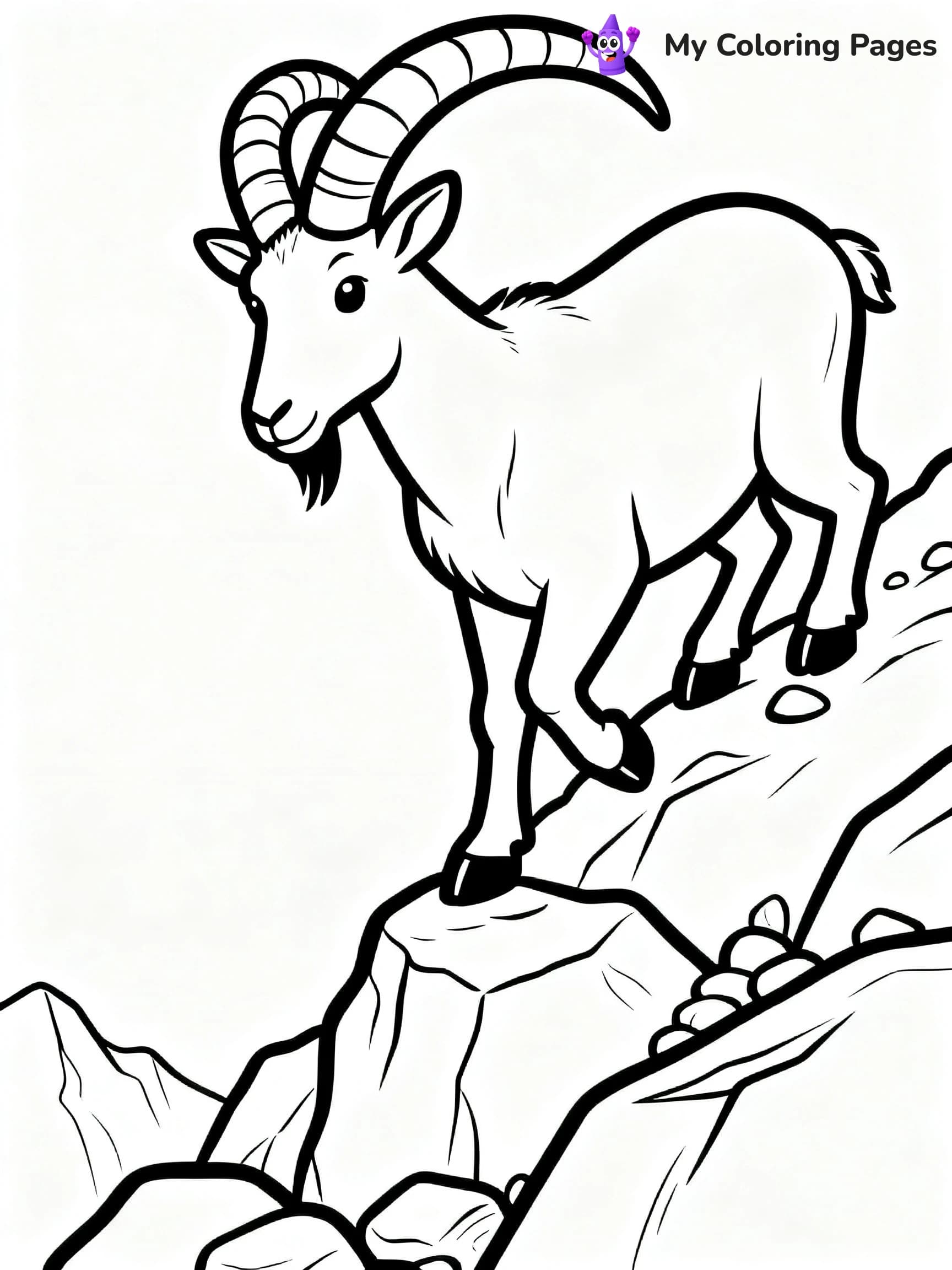 Goat Coloring Pages - 3