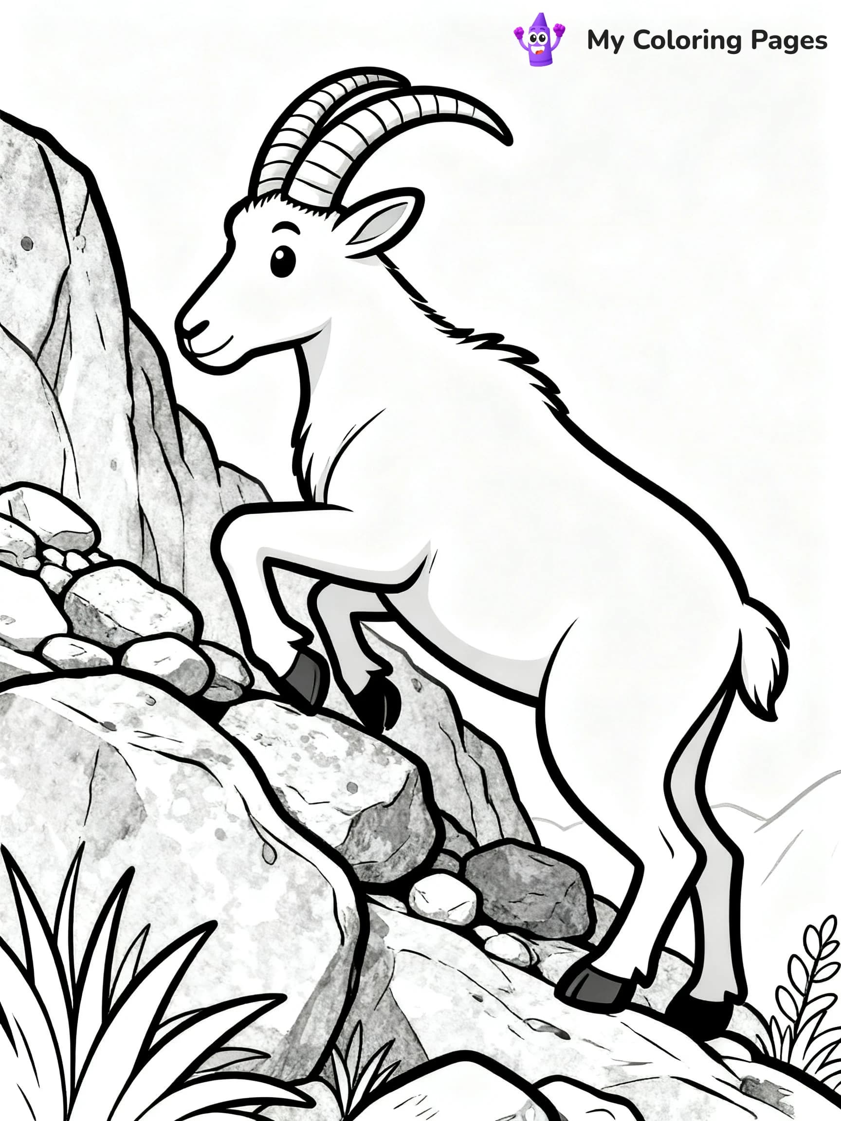 Goat Coloring Pages - 2