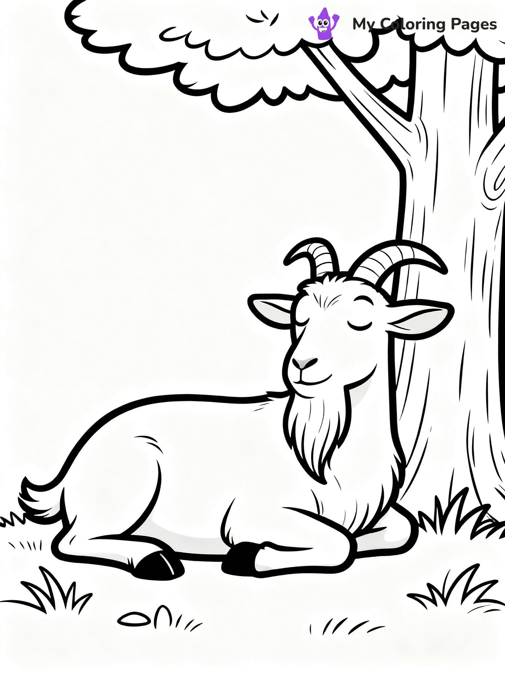Goat Coloring Pages - 1
