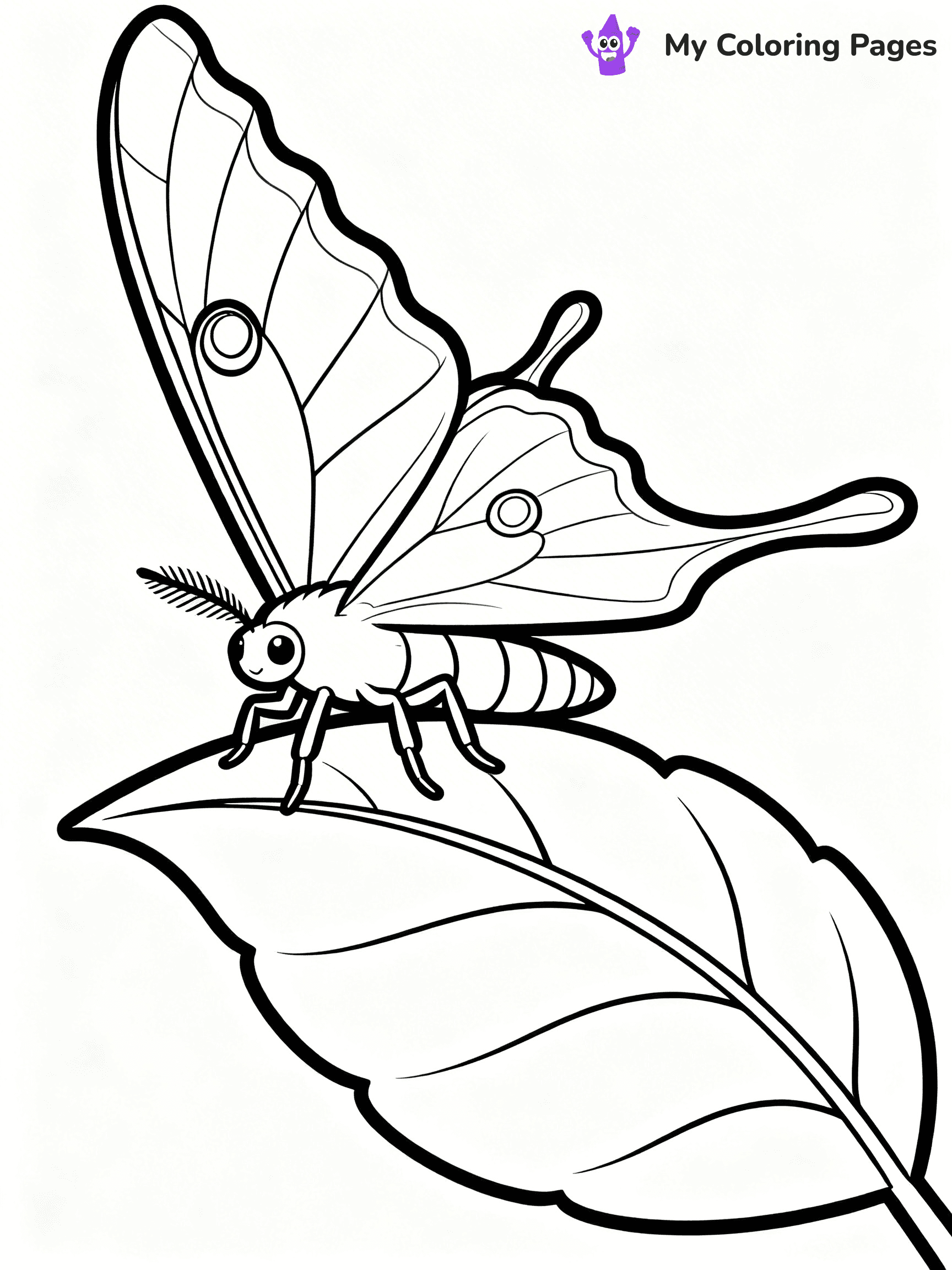 Moth Coloring Pages - 39