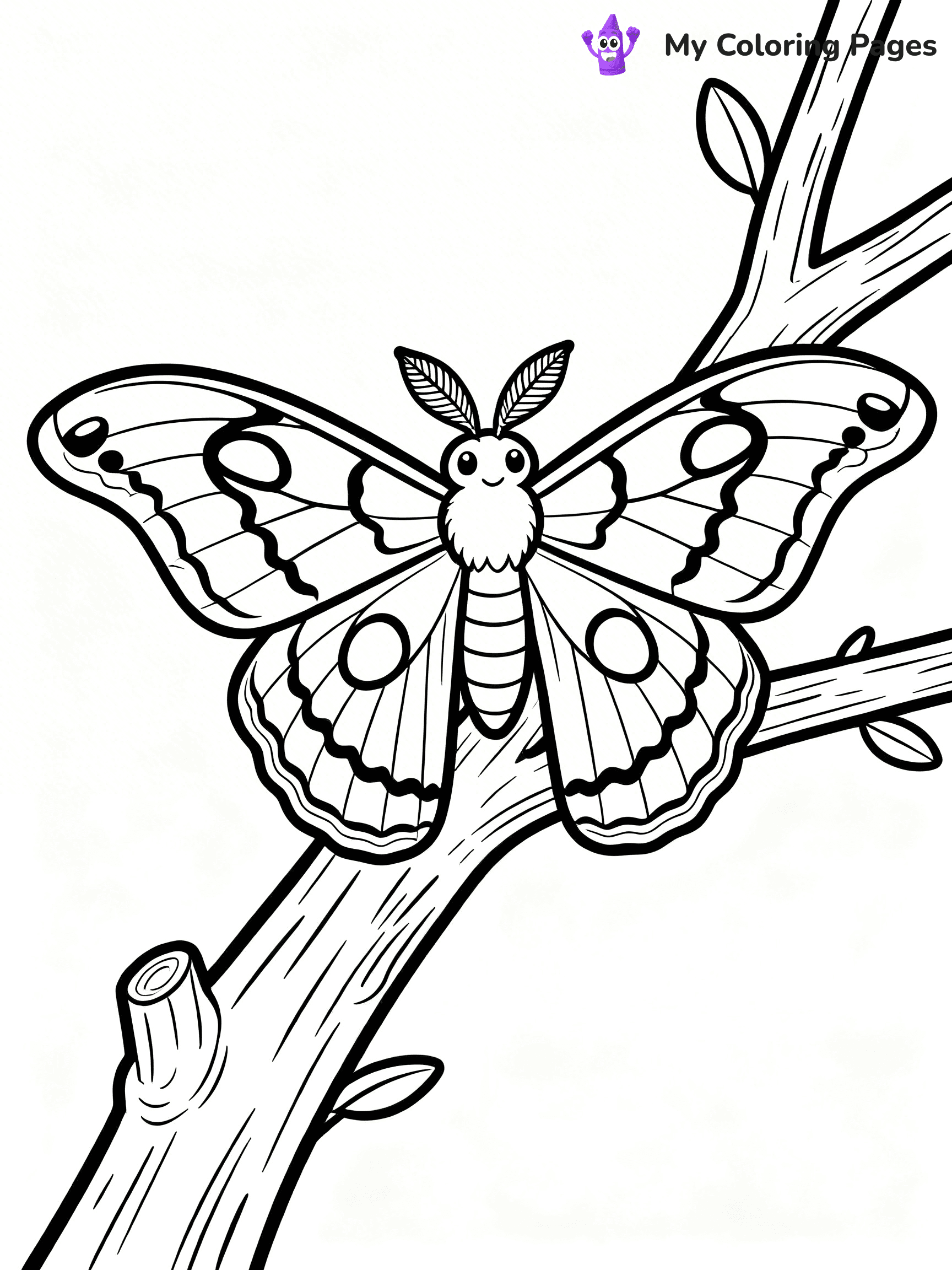 Moth Coloring Pages - 33