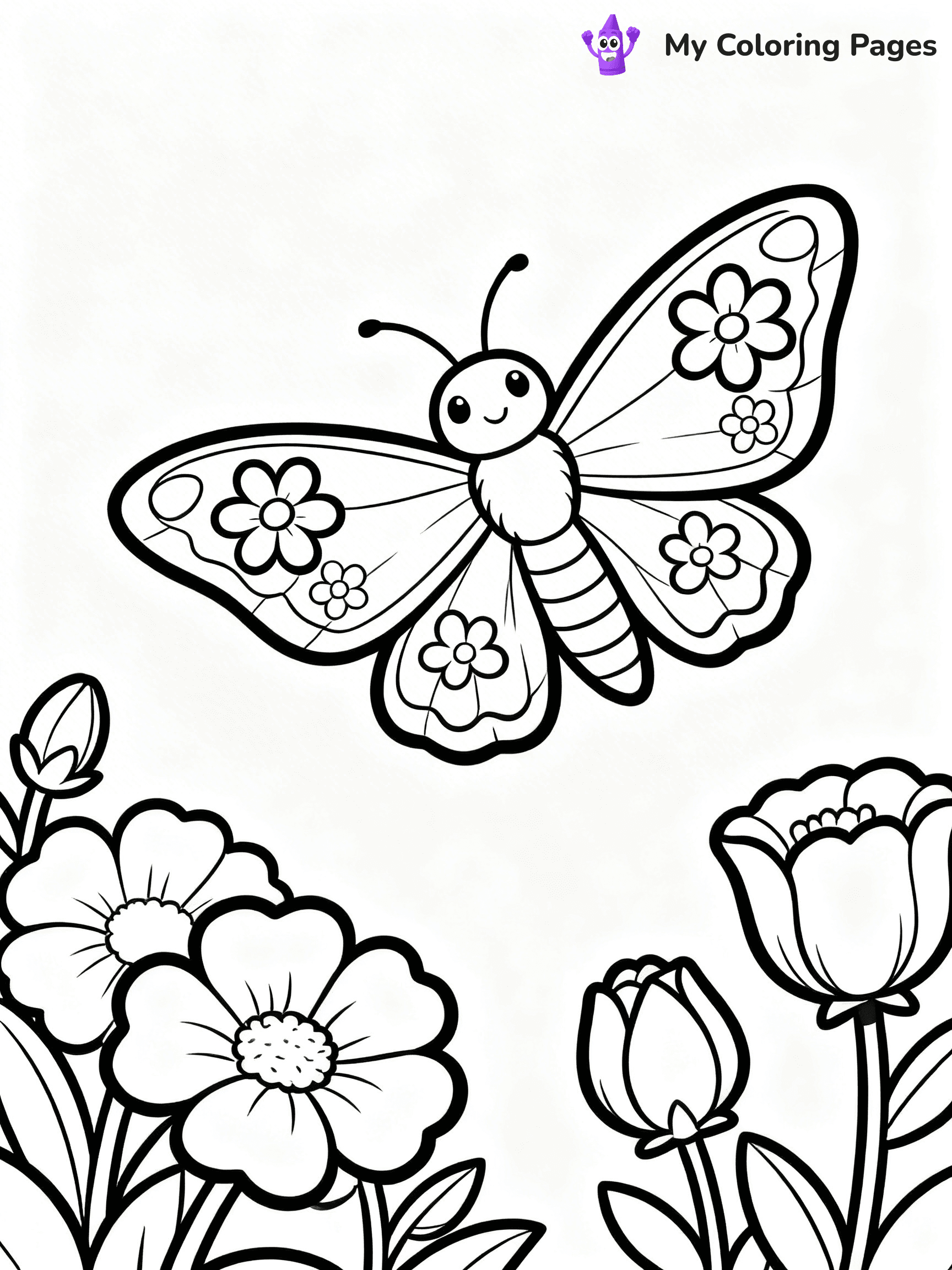 Moth Coloring Pages - 30