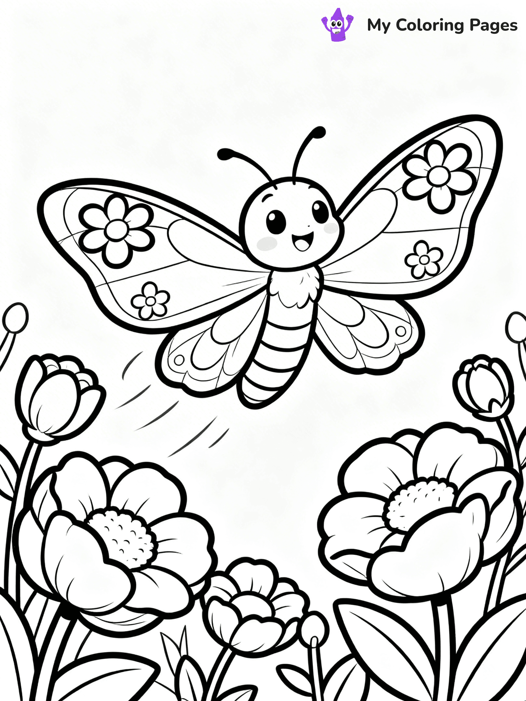 Moth Coloring Pages - 29