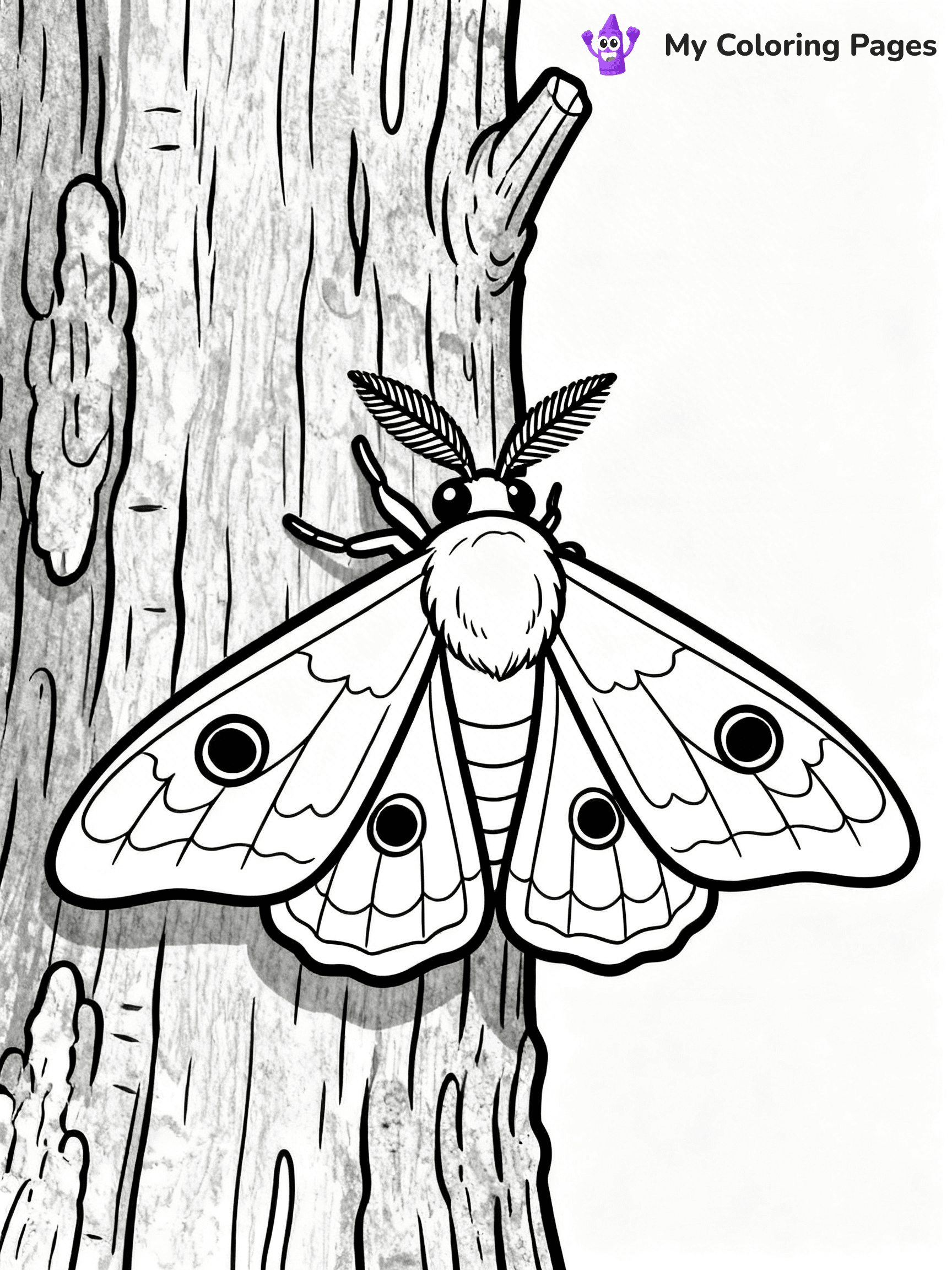 Moth Coloring Pages - 10