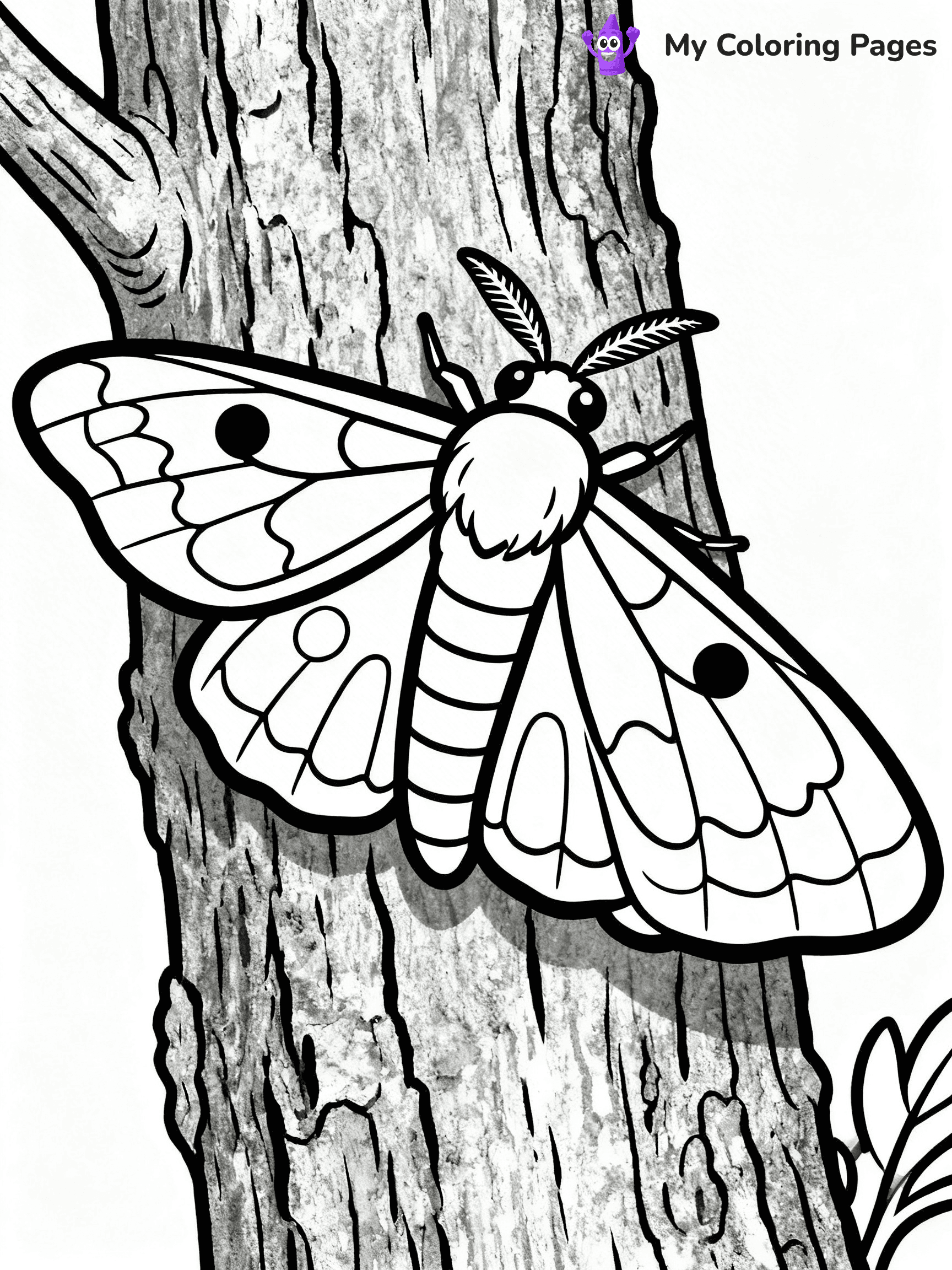 Moth Coloring Pages - 8