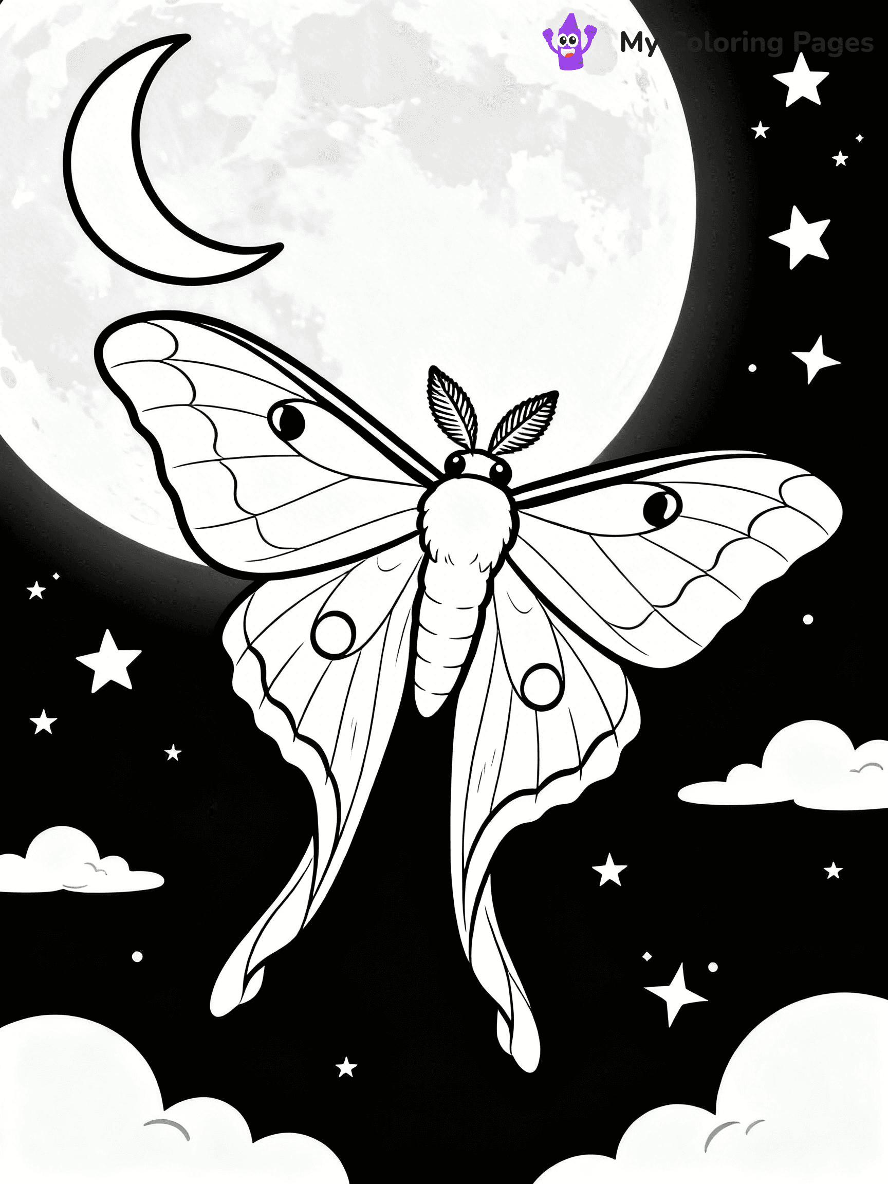 Moth Coloring Pages - 5