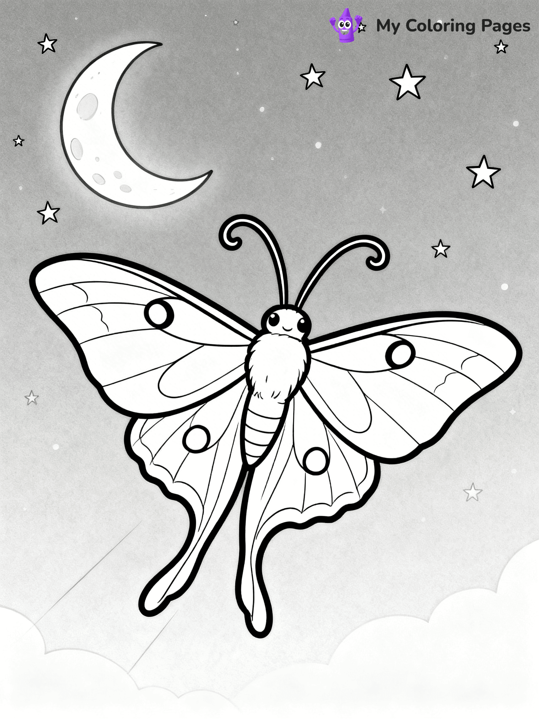 Moth Coloring Pages - 3
