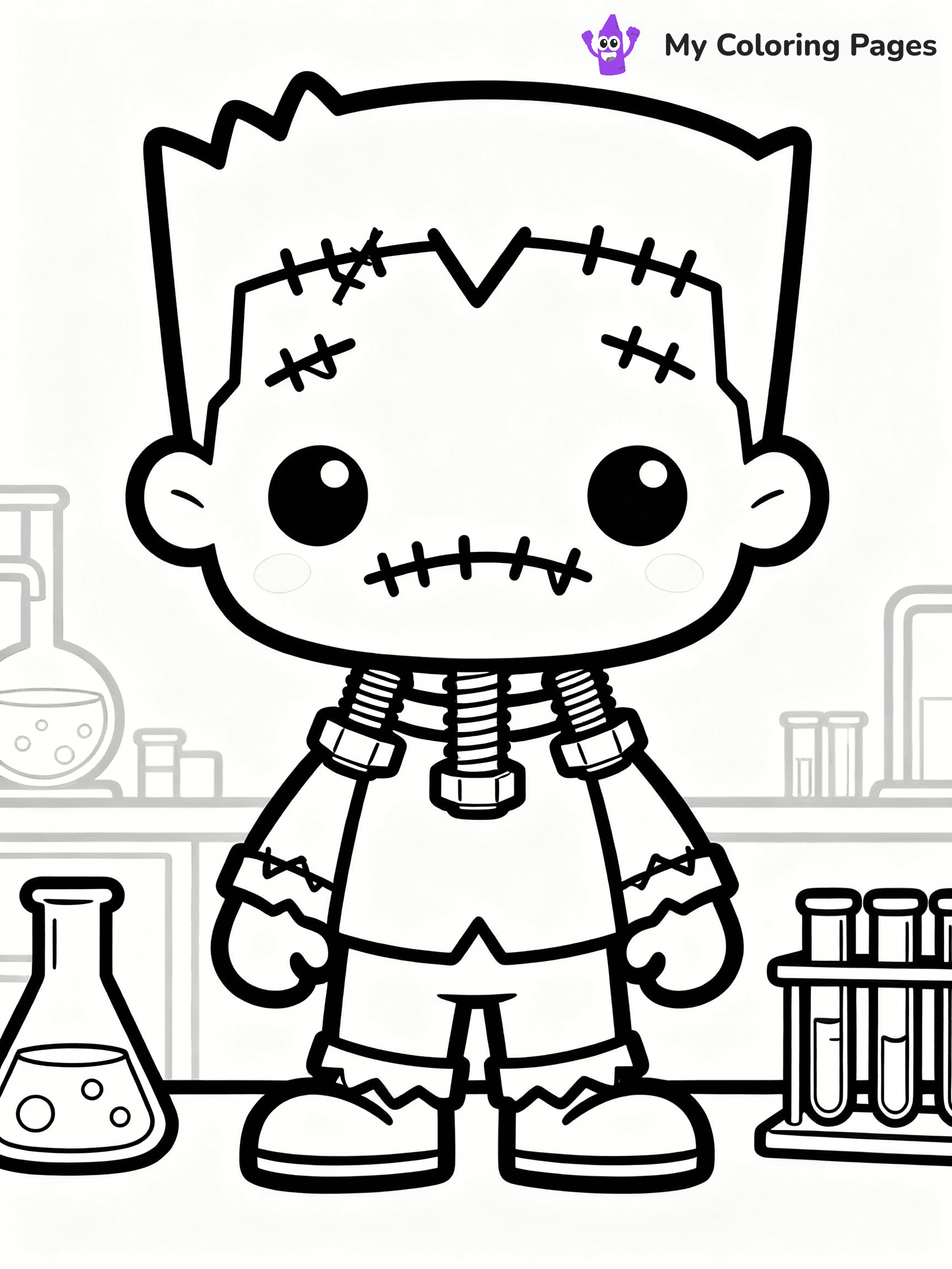 Frankenstein Coloring Pages - 38