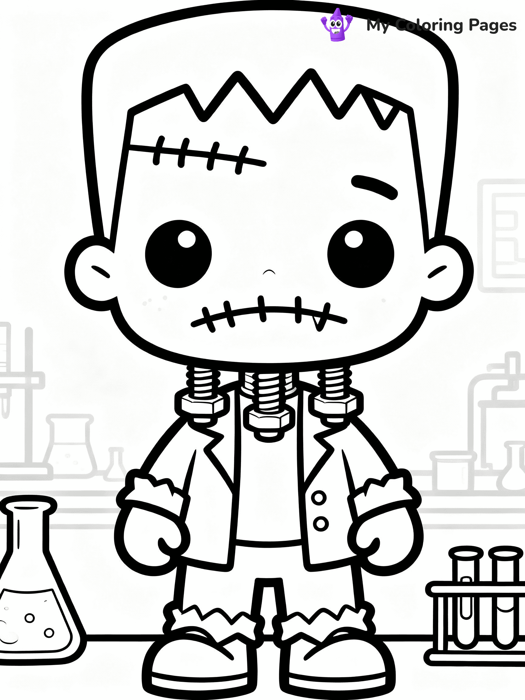 Frankenstein Coloring Pages - 36