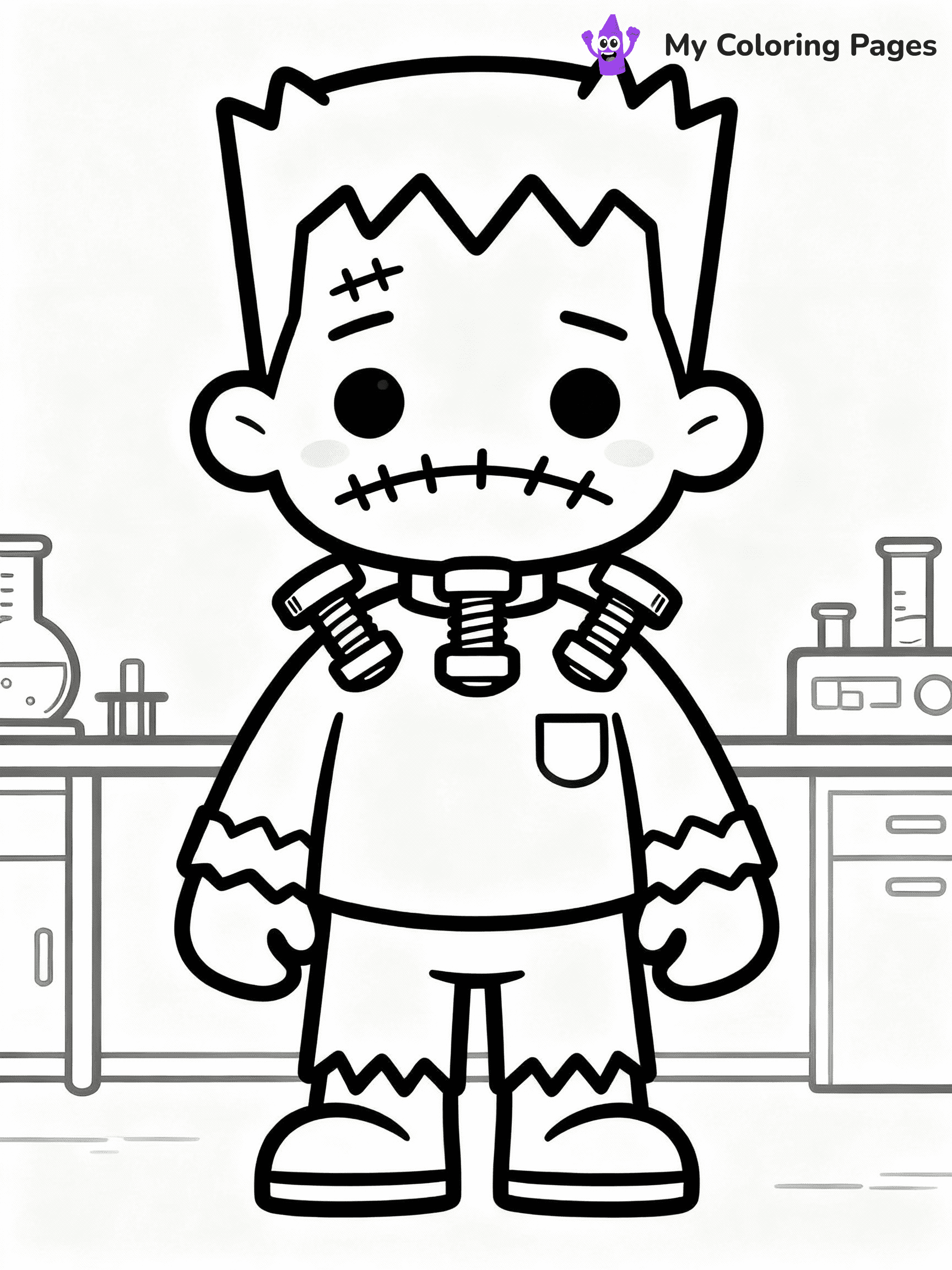Frankenstein Coloring Pages - 33