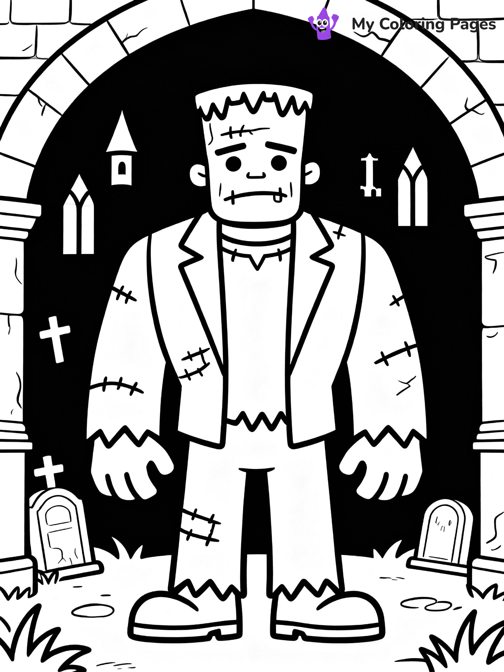 Frankenstein Coloring Pages - 30