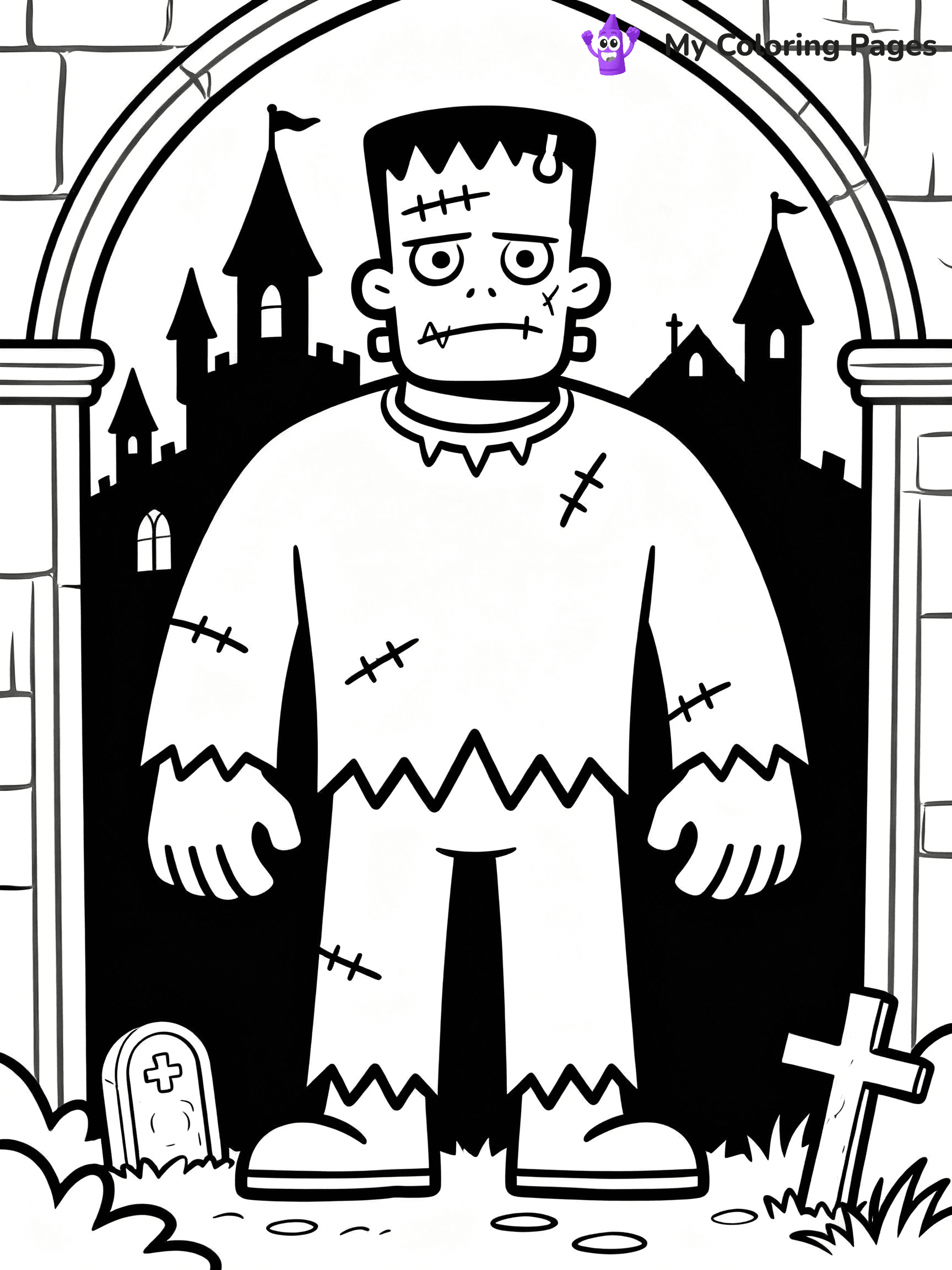 Frankenstein Coloring Pages - 29