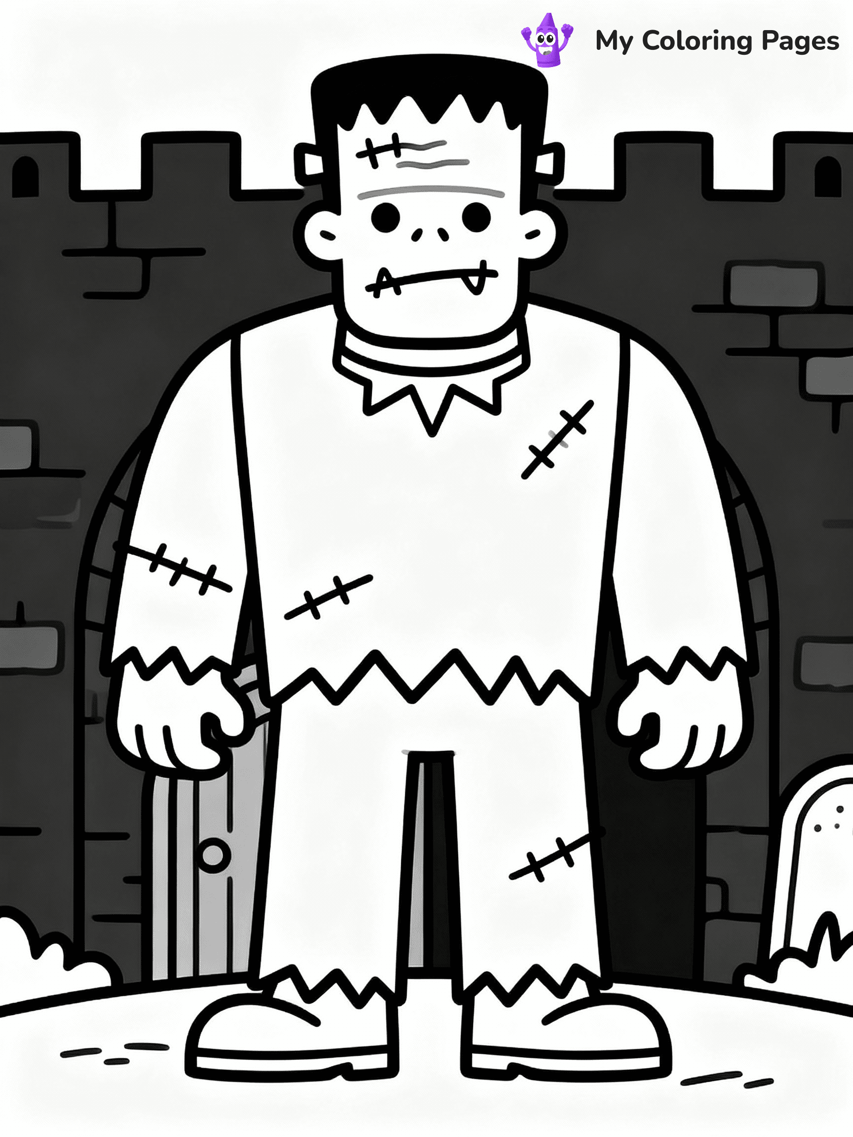 Frankenstein Coloring Pages - 27