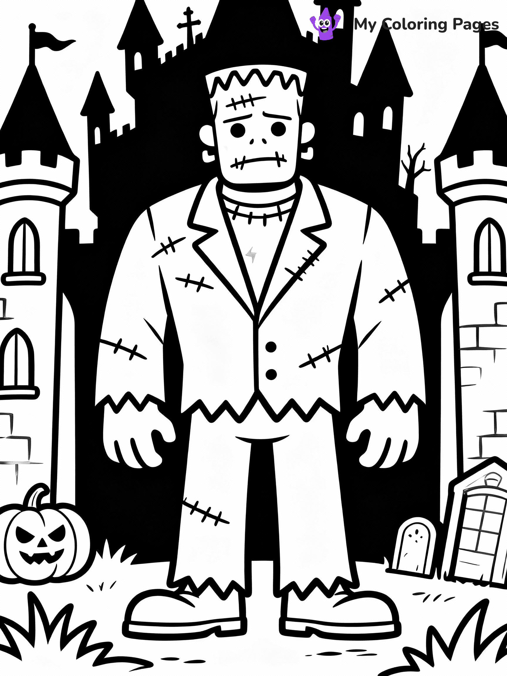 Frankenstein Coloring Pages - 26