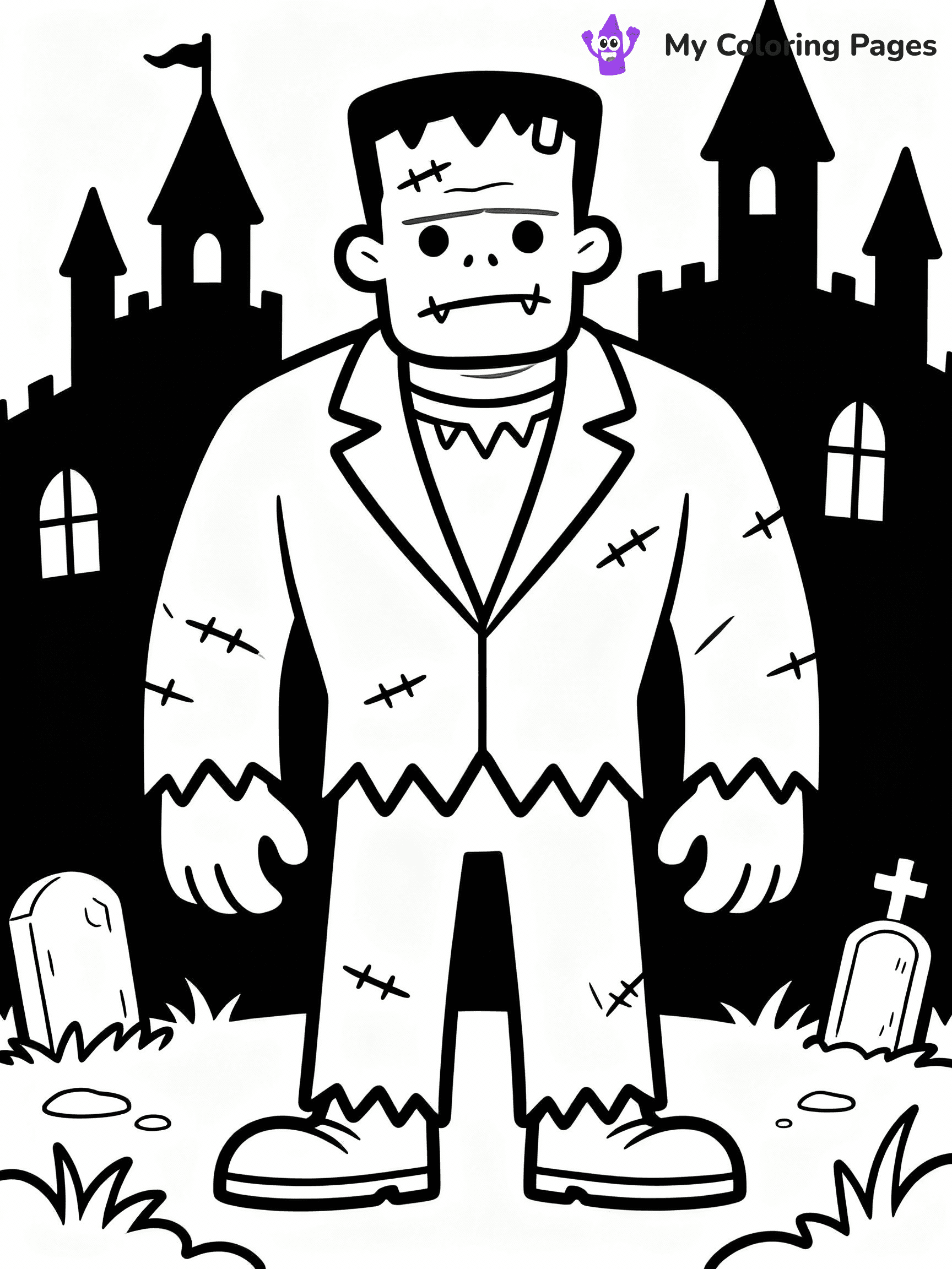 Frankenstein Coloring Pages - 25