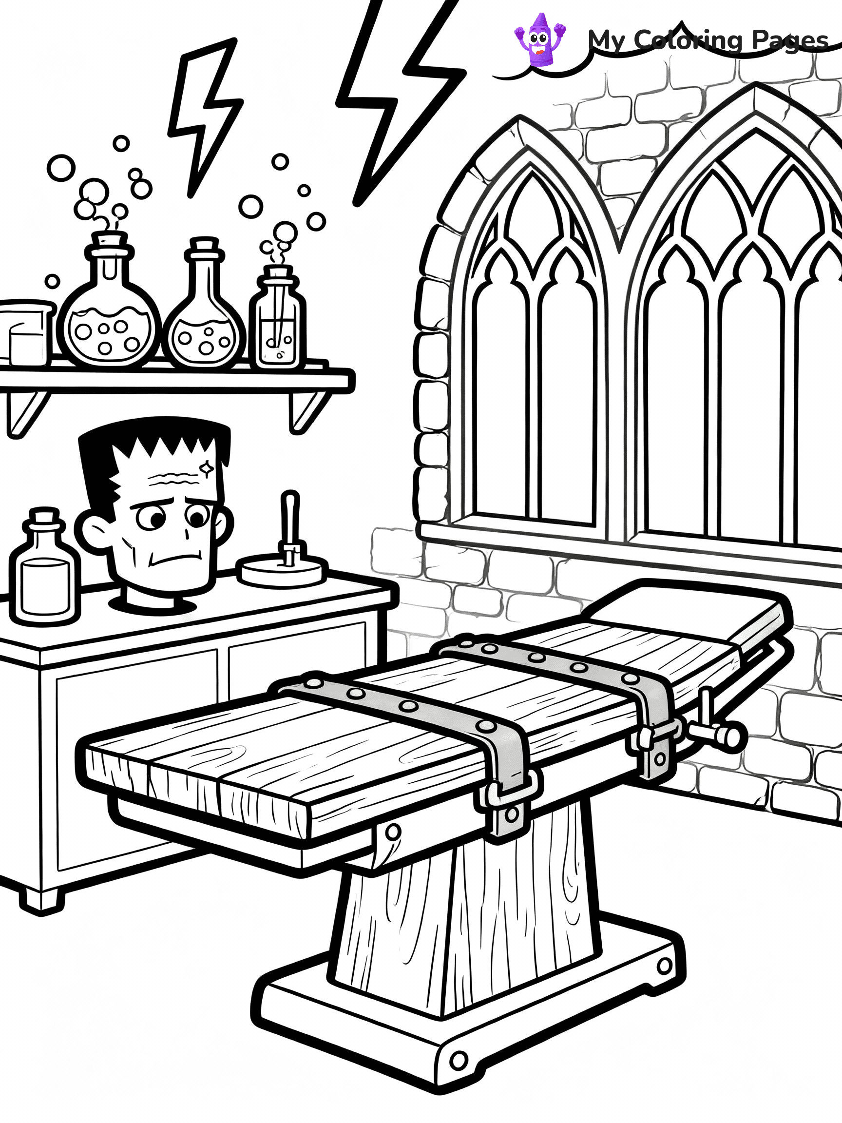Frankenstein Coloring Pages - 24