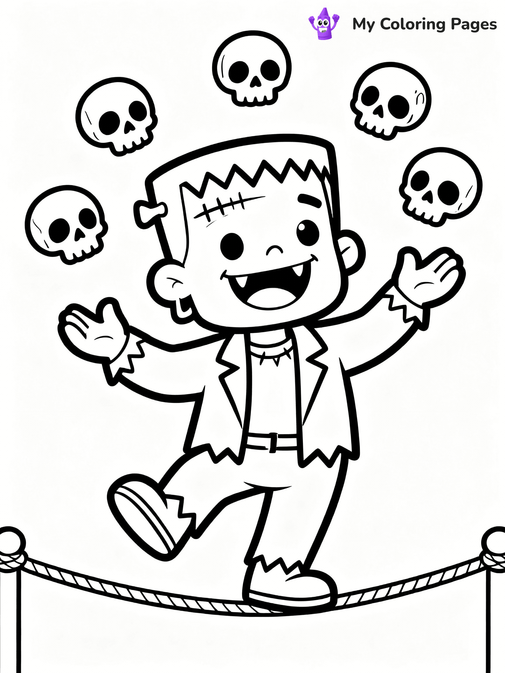 Frankenstein Coloring Pages - 12