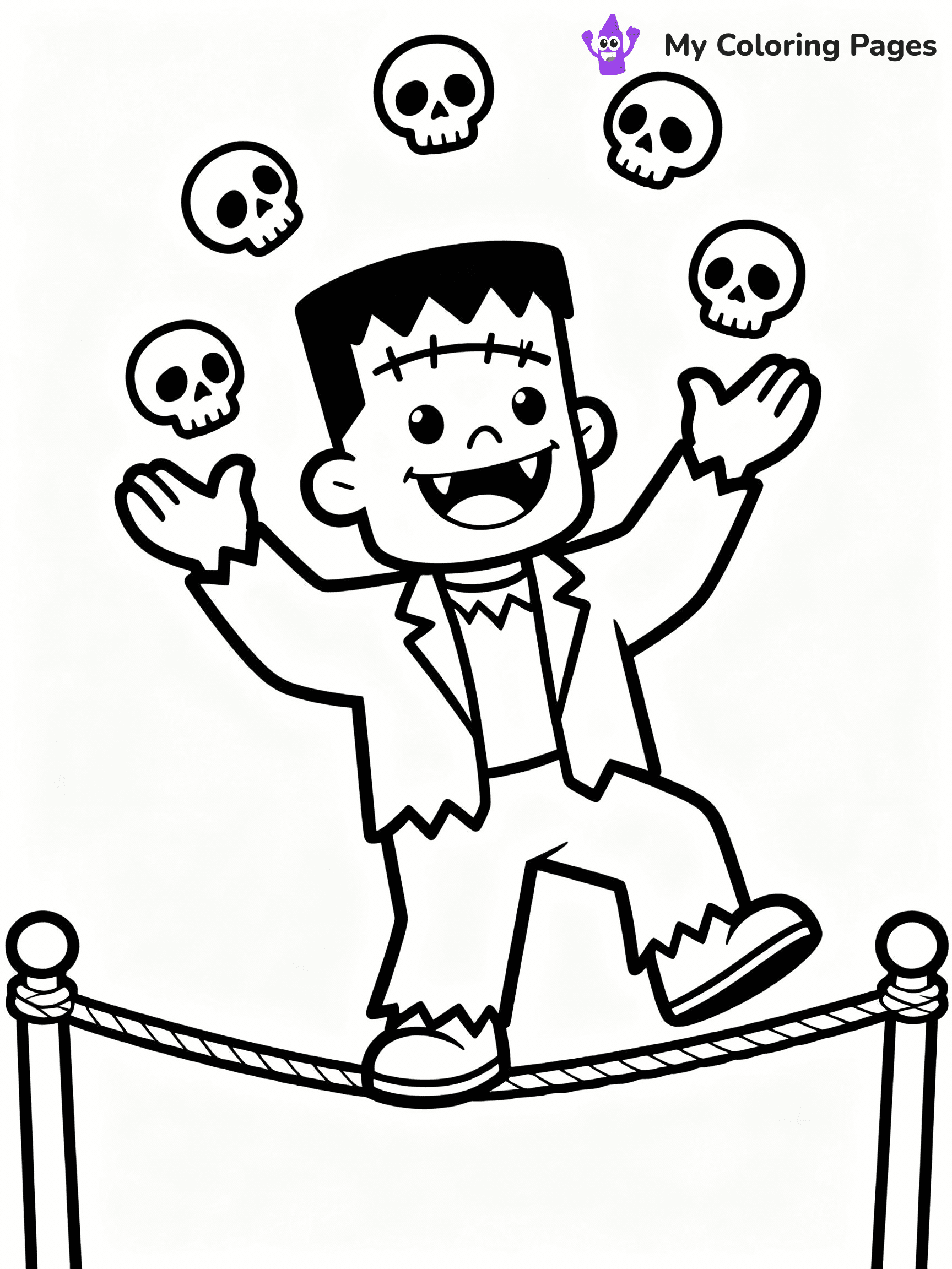Frankenstein Coloring Pages - 9