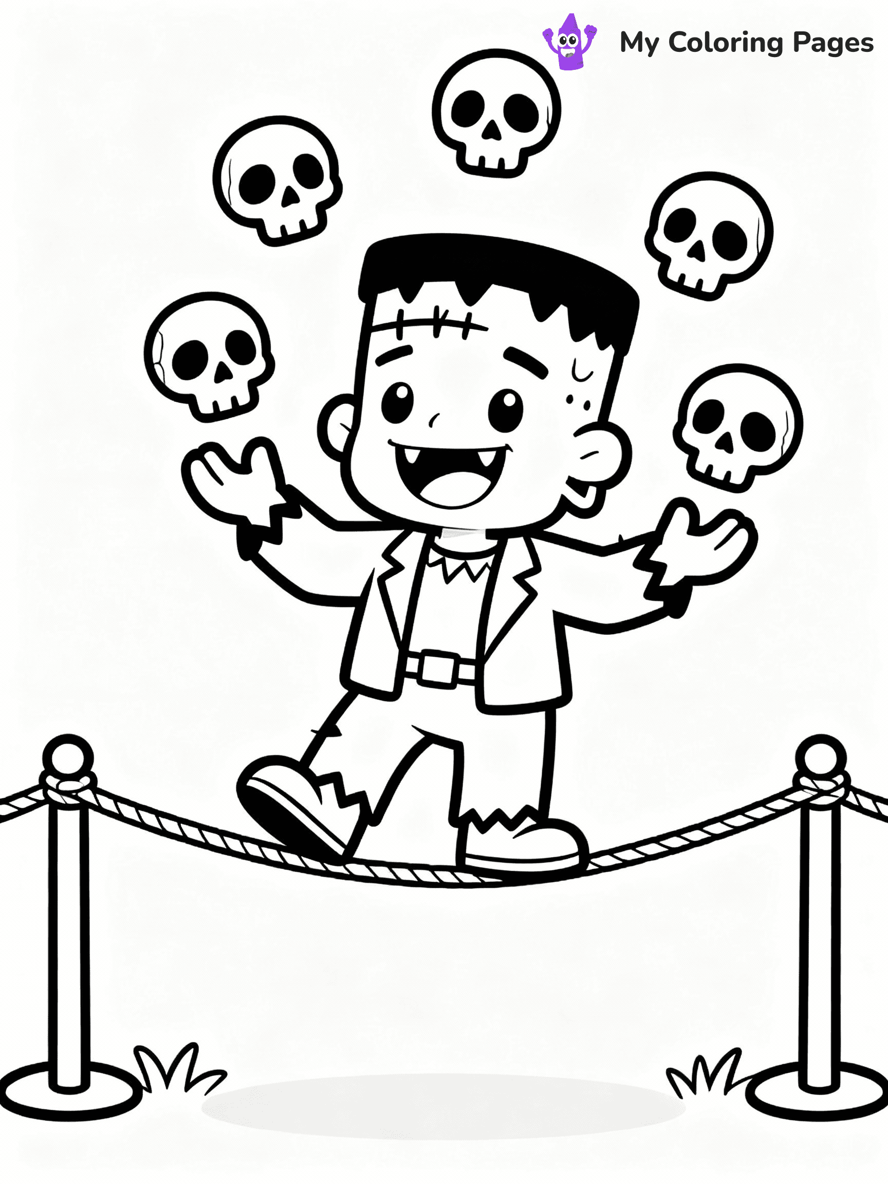 Frankenstein Coloring Pages - 7