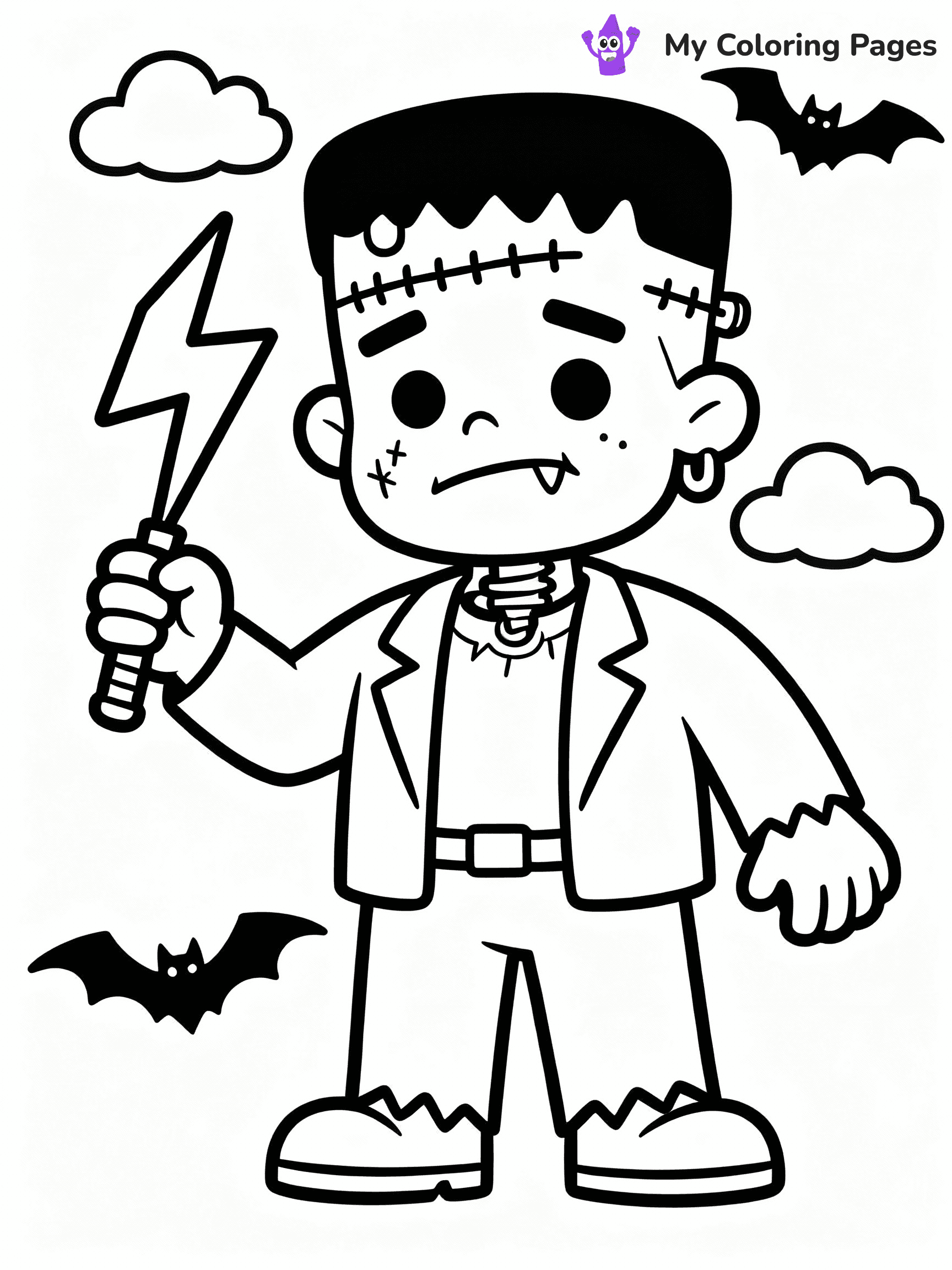 Frankenstein Coloring Pages - 5