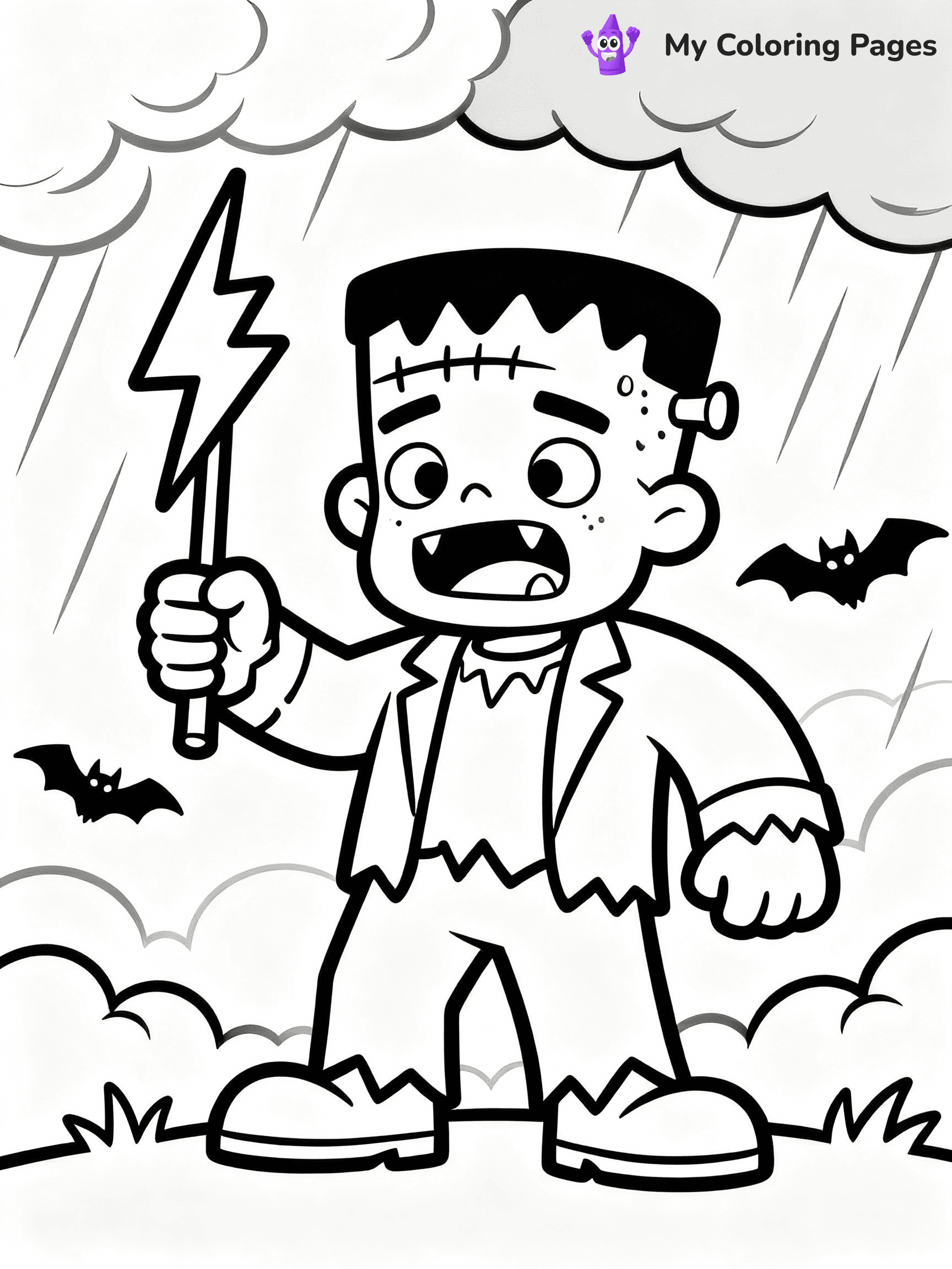 Frankenstein Coloring Pages - 4