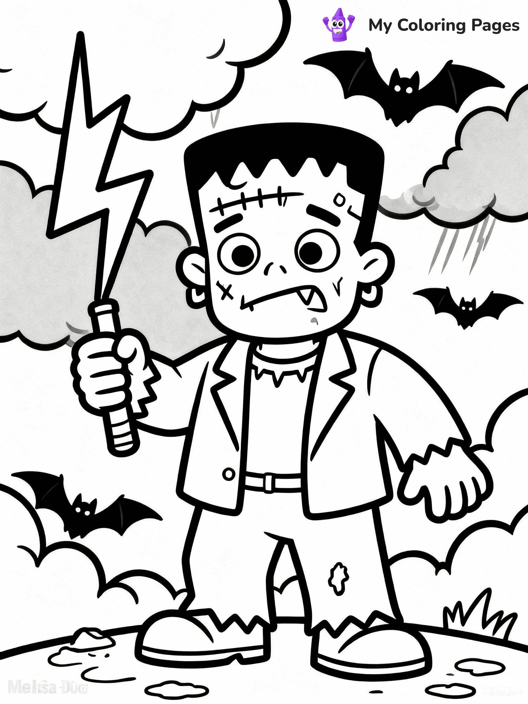 Frankenstein Coloring Pages - 3
