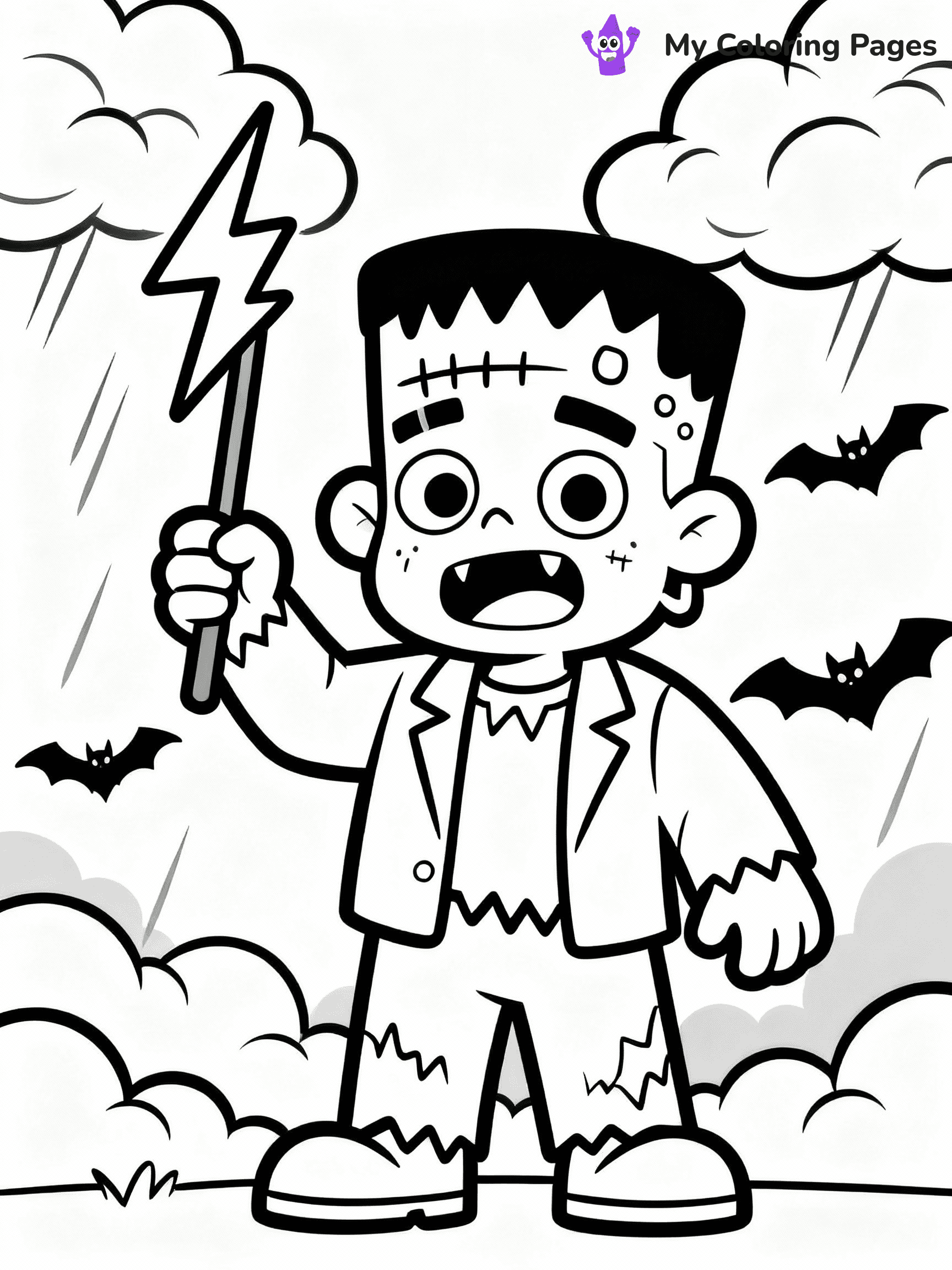 Frankenstein Coloring Pages - 2