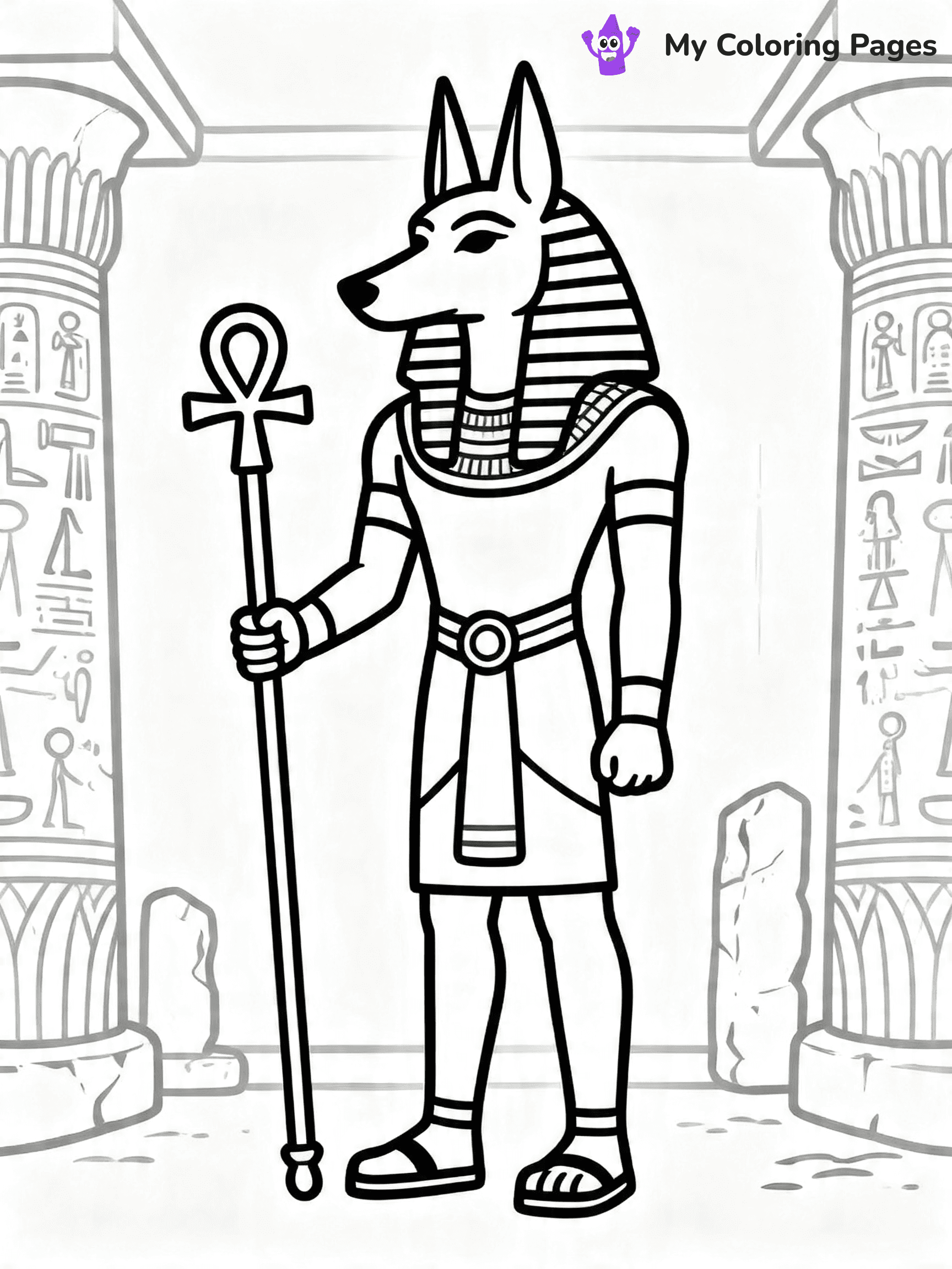 Ancient Egypt Coloring Pages - 1