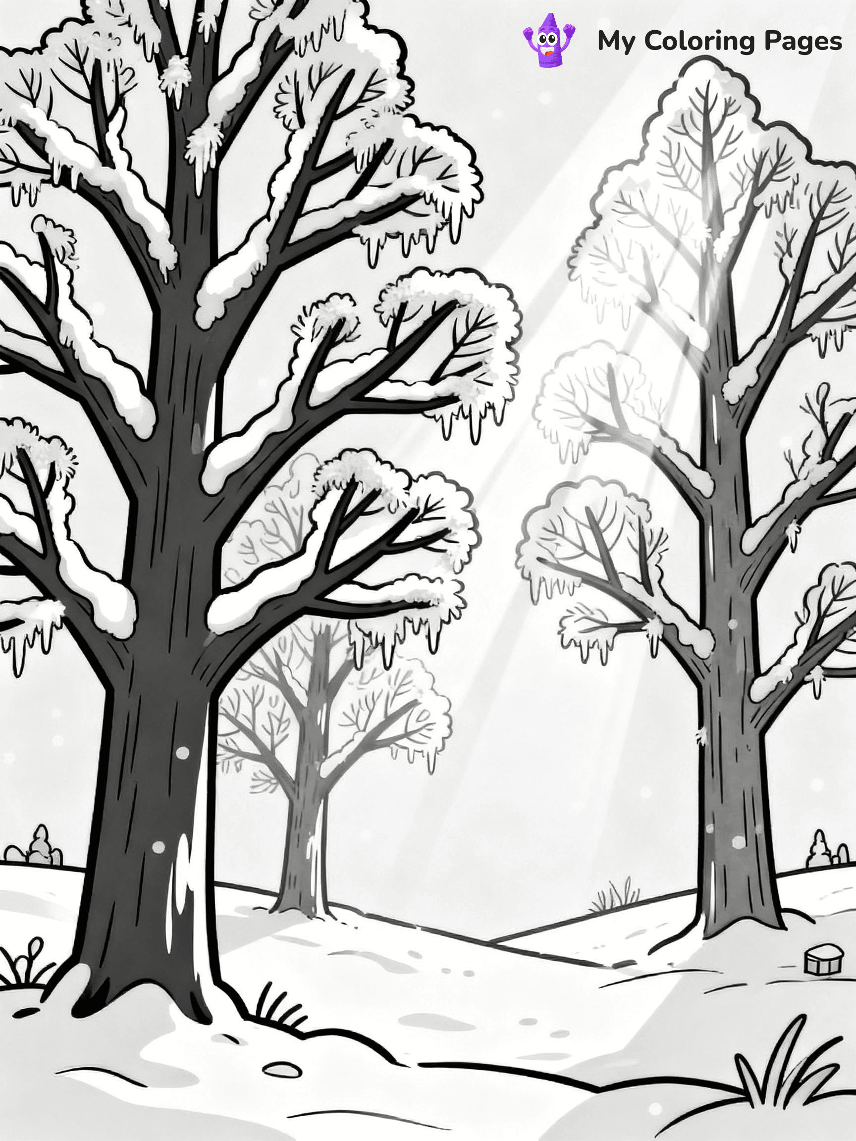 Winter Wonderland Coloring Pages - 21