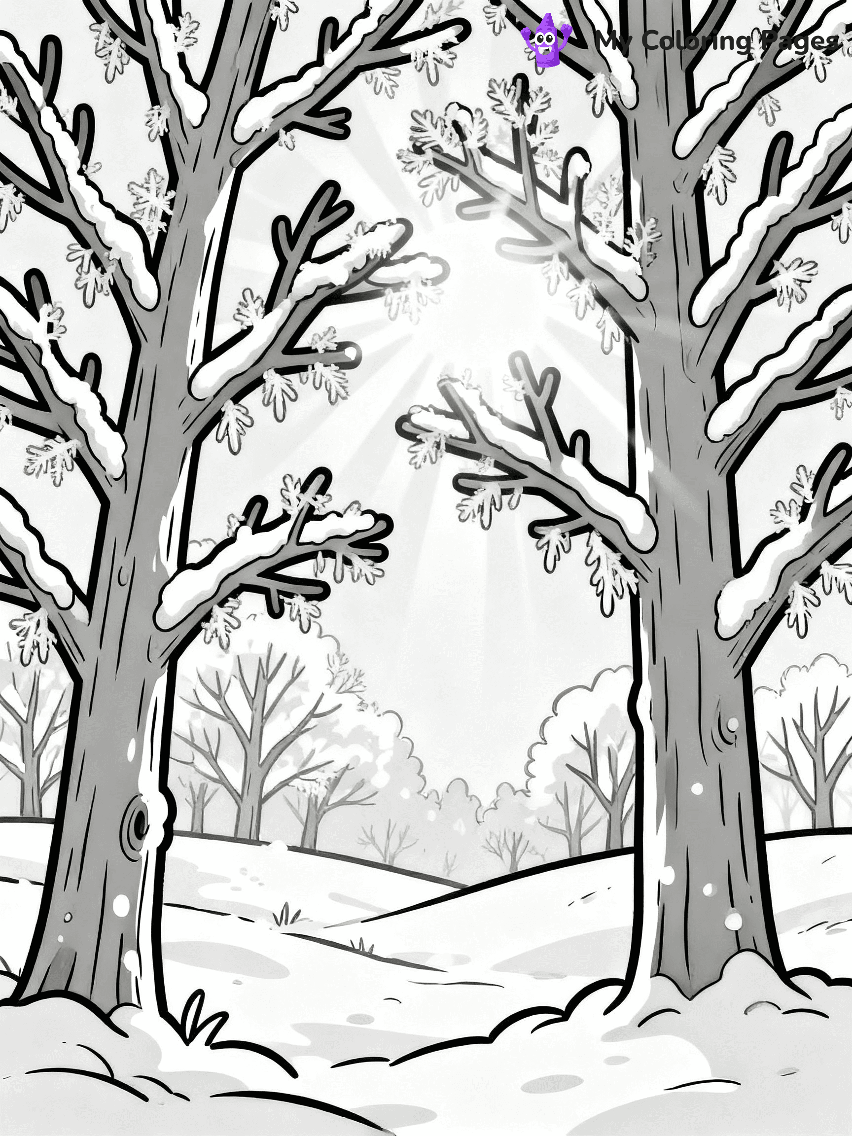 Winter Wonderland Coloring Pages - 19